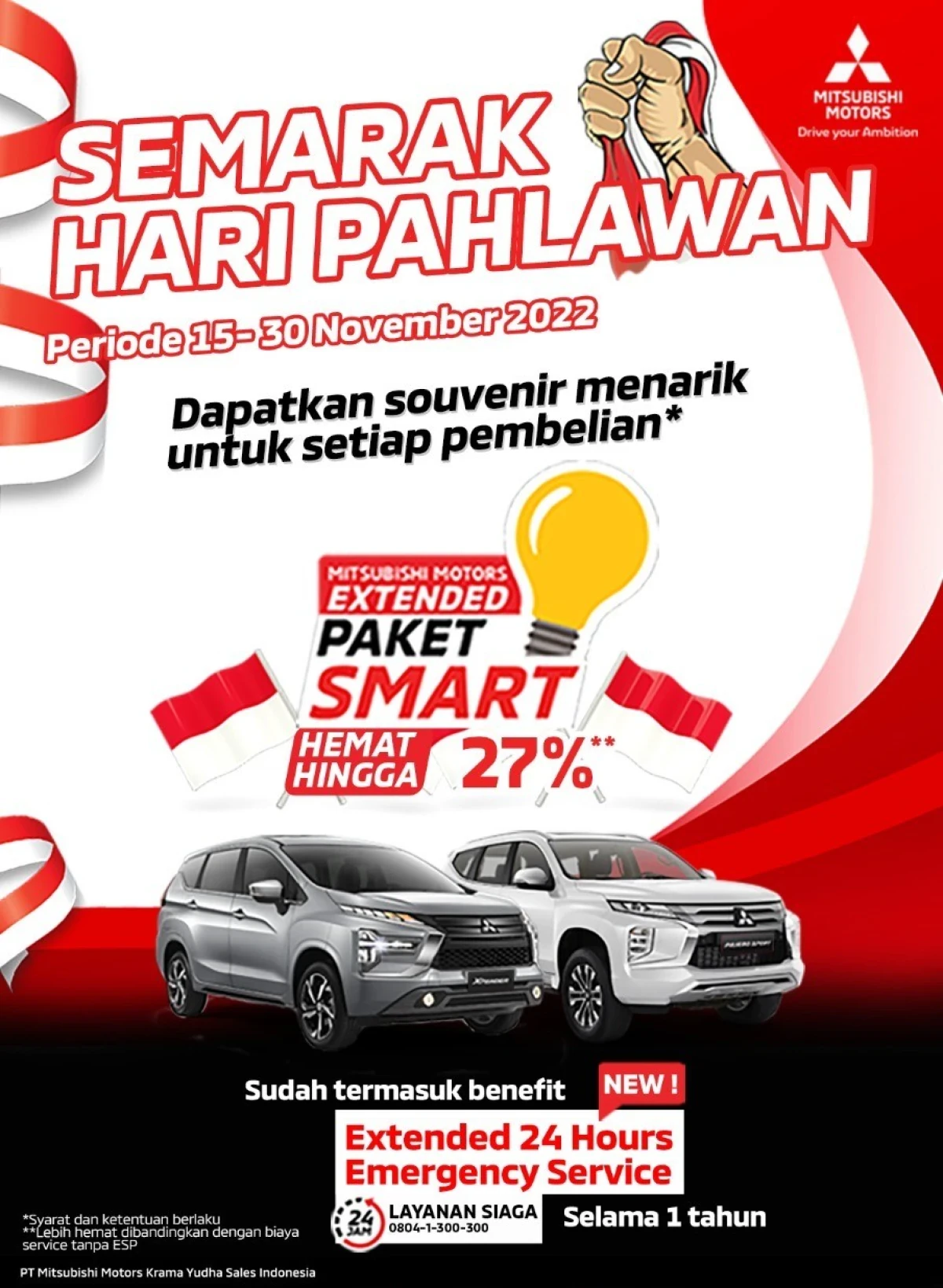 “Extended Smart Package” Memberi Kemudahan Perawatan Kendaraan Konsumen Mitsubishi Motors Dengan Periode Lebih Panjang