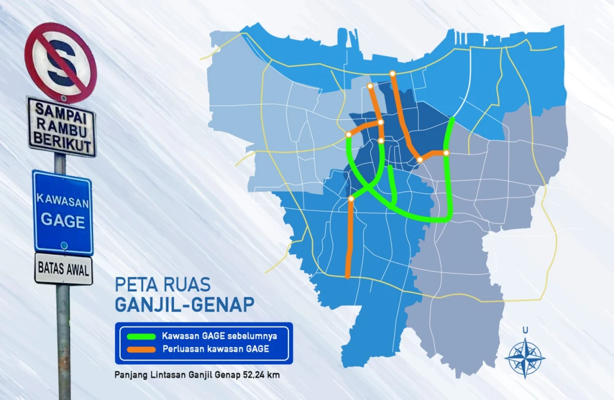 Kenali Jalan-Jalan di Jakarta yang Kena Perluasan Ganjil Genap