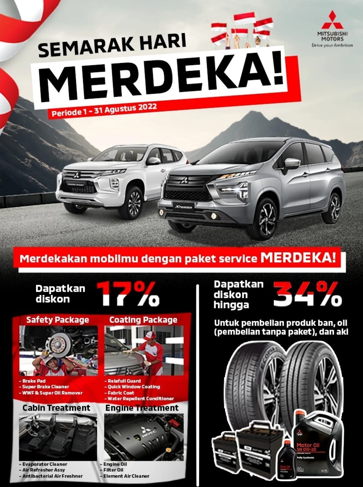 Konsumen Semakin Mudah Dalam Melakukan Perawatan Mobil Mitsubishi Motors Kesayangan Dengan Program Merdeka Campaign