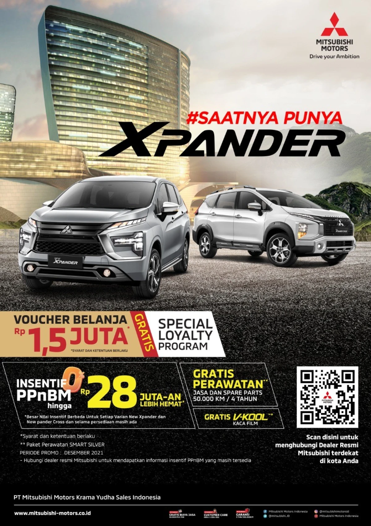 Ramaikan Akhir Tahun 2021, MMKSI Hadirkan Berbagai Benefit untuk Konsumen Mitsubishi Motors