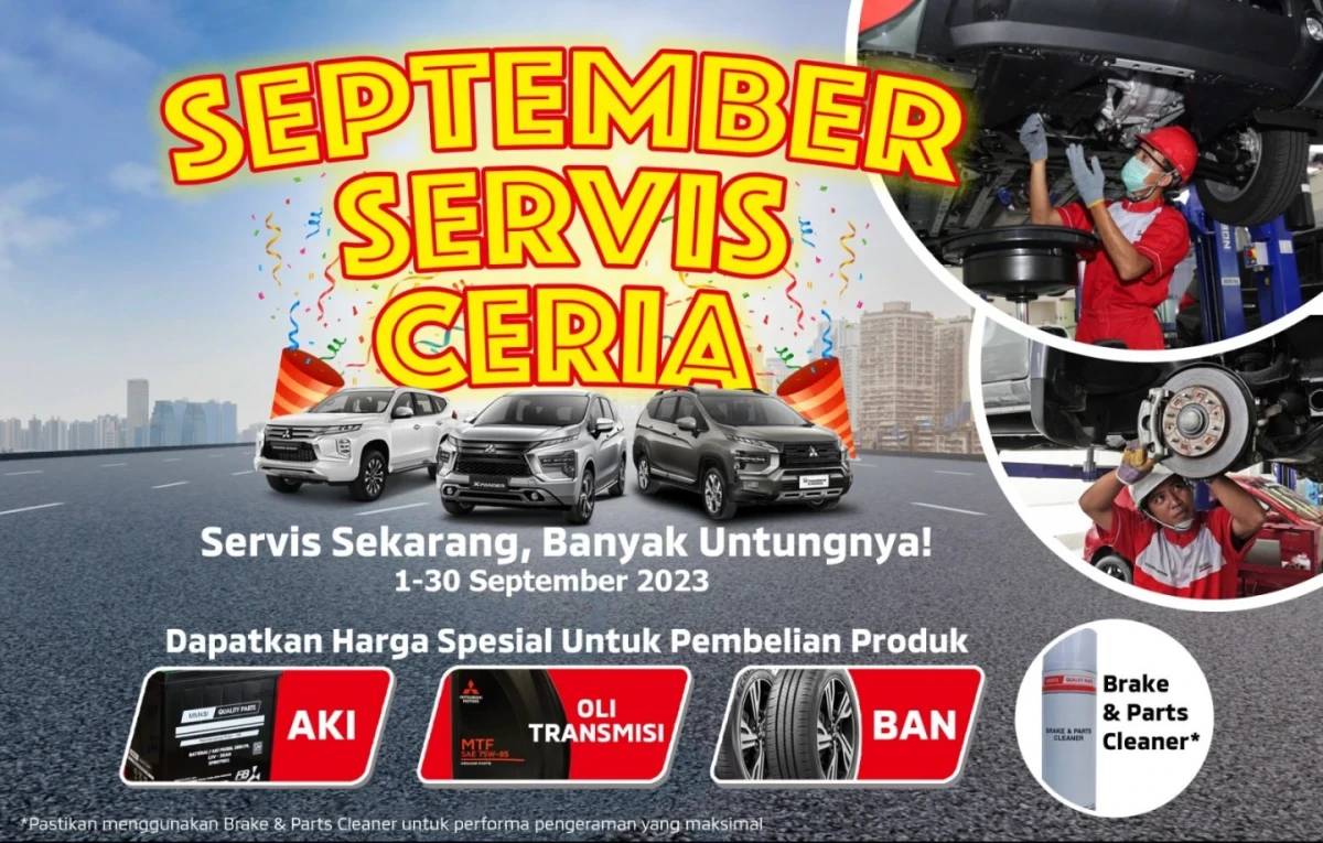 Permudah Konsumen Lakukan Perawatan Kendaraan, MMKSI Kembali Selenggarakan Program September Service Ceria