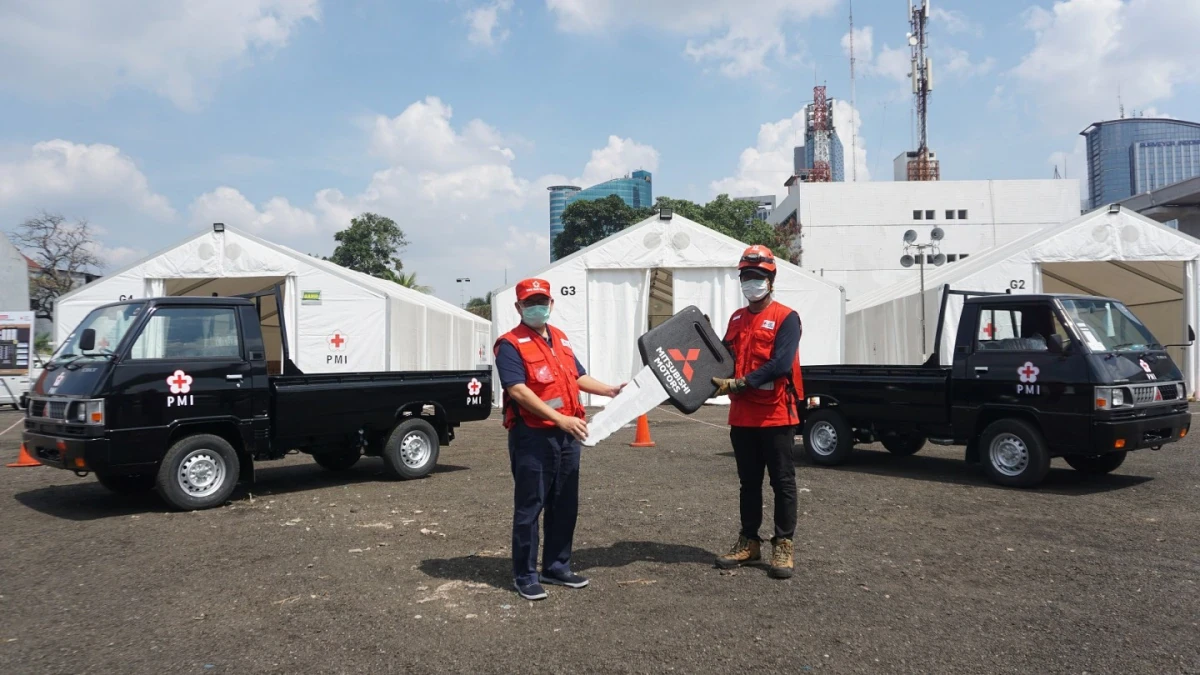 MMKSI Donasikan Mitsubishi L300 Sebagai Bentuk Support Lanjutan Kegiatan Pencegahan COVID-19