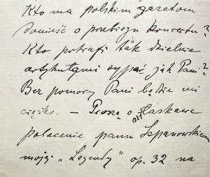 List Feliksa Nowowiejskiego z 24.02.1916r. do Marii Paruszewskiej