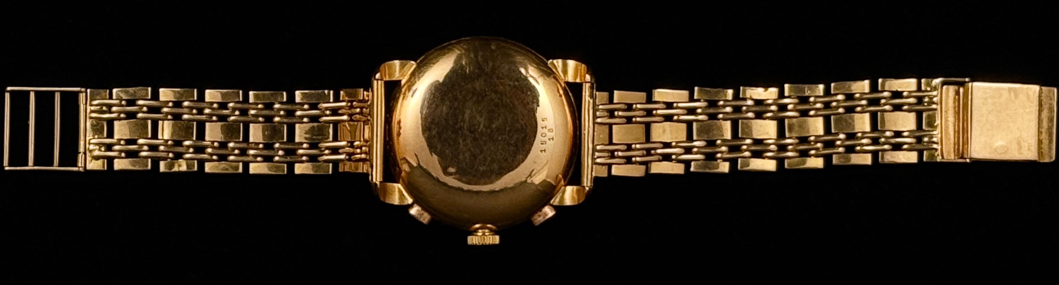 Złoty zegarek ze złotą bransoletą 18 K, ''Minerva'', masa łączna 69 g, Robert Freres Villeret Depose