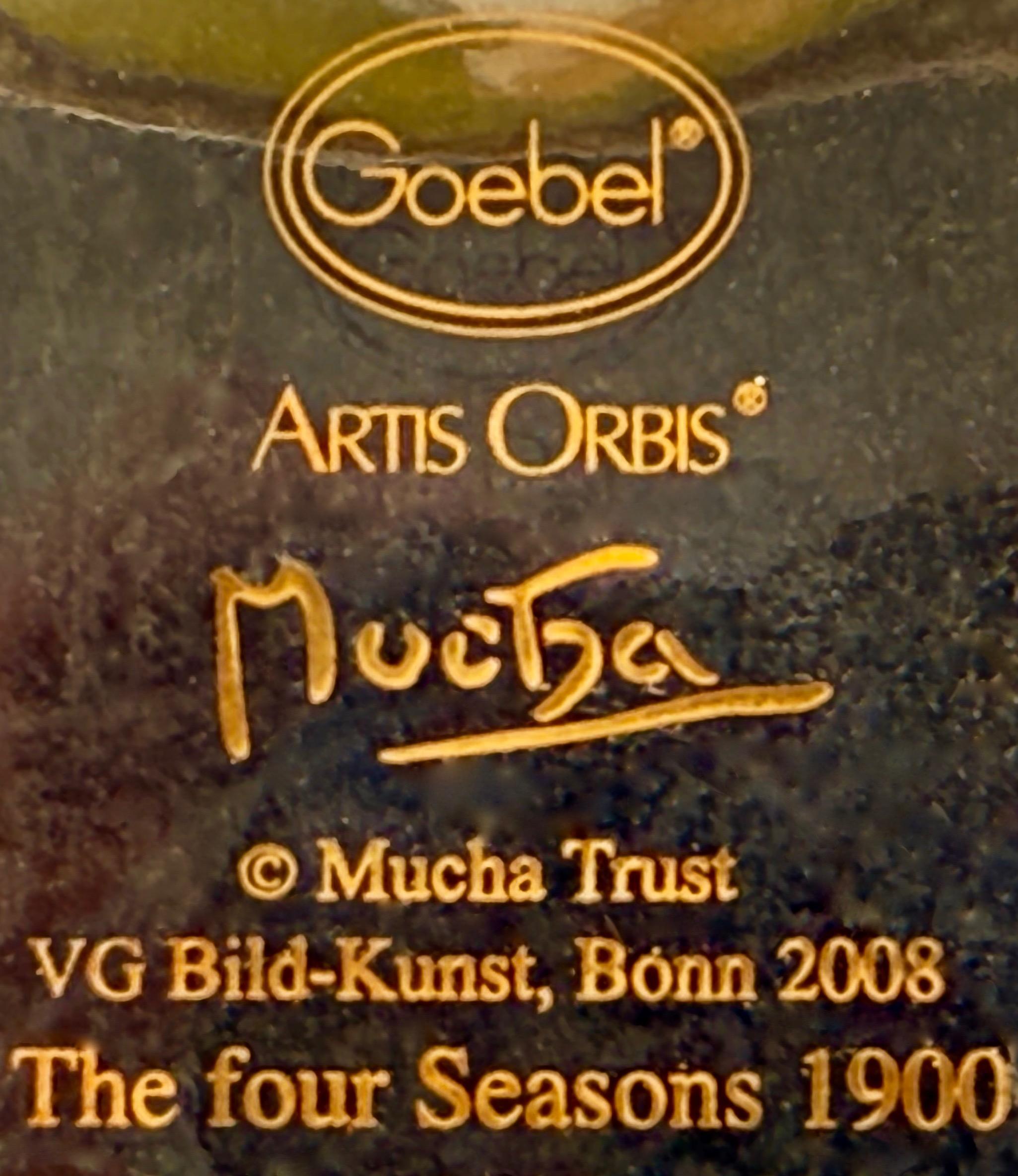 Wazon 4 pory roku wg Alphonsa Muchy , Goebel