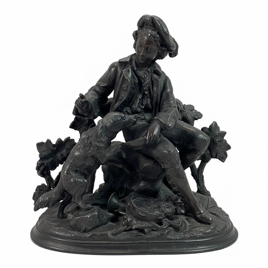 Grupa figuralna ''Myśliwy i jego pies''