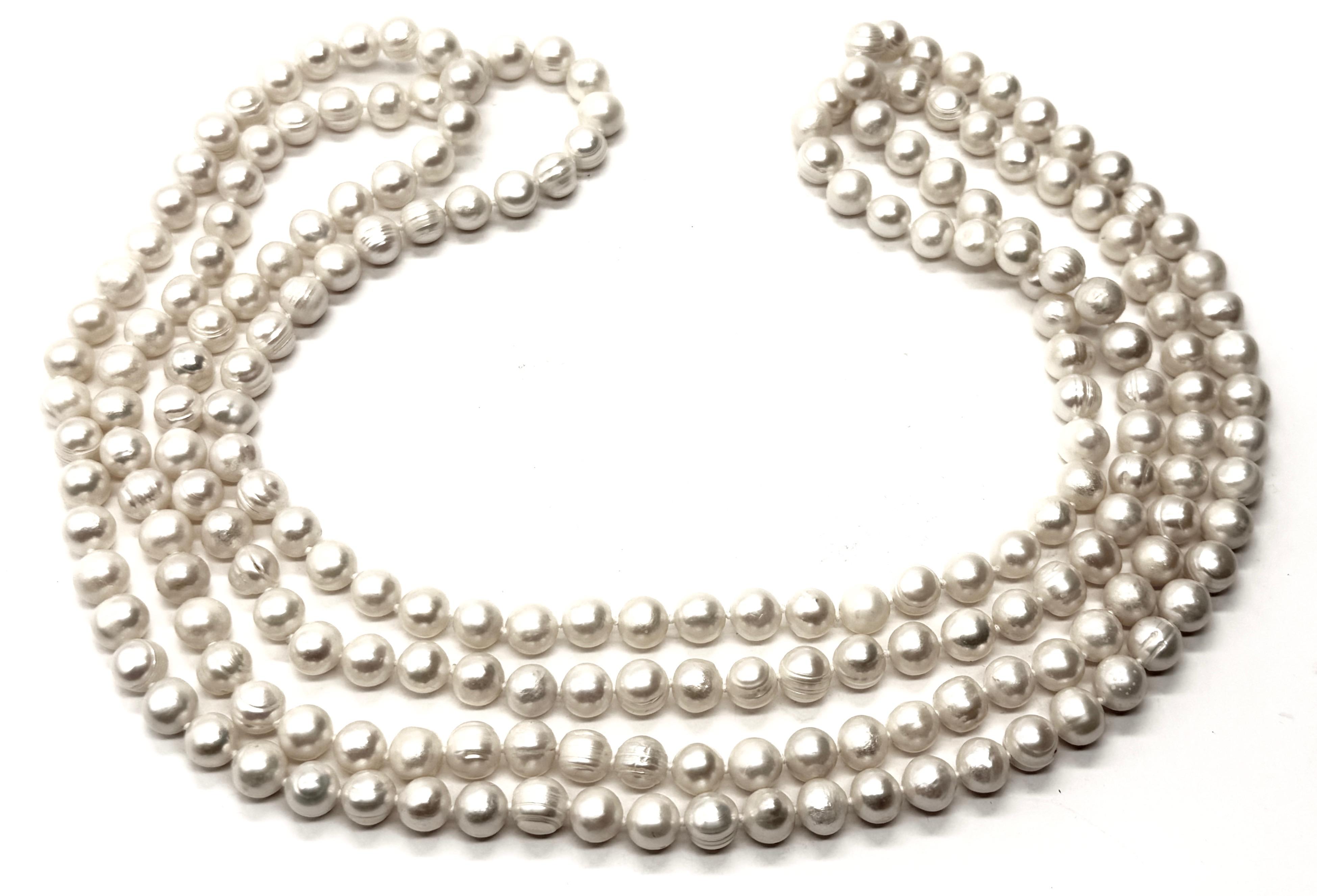 Naszyjnik z pereł słodkowodnych