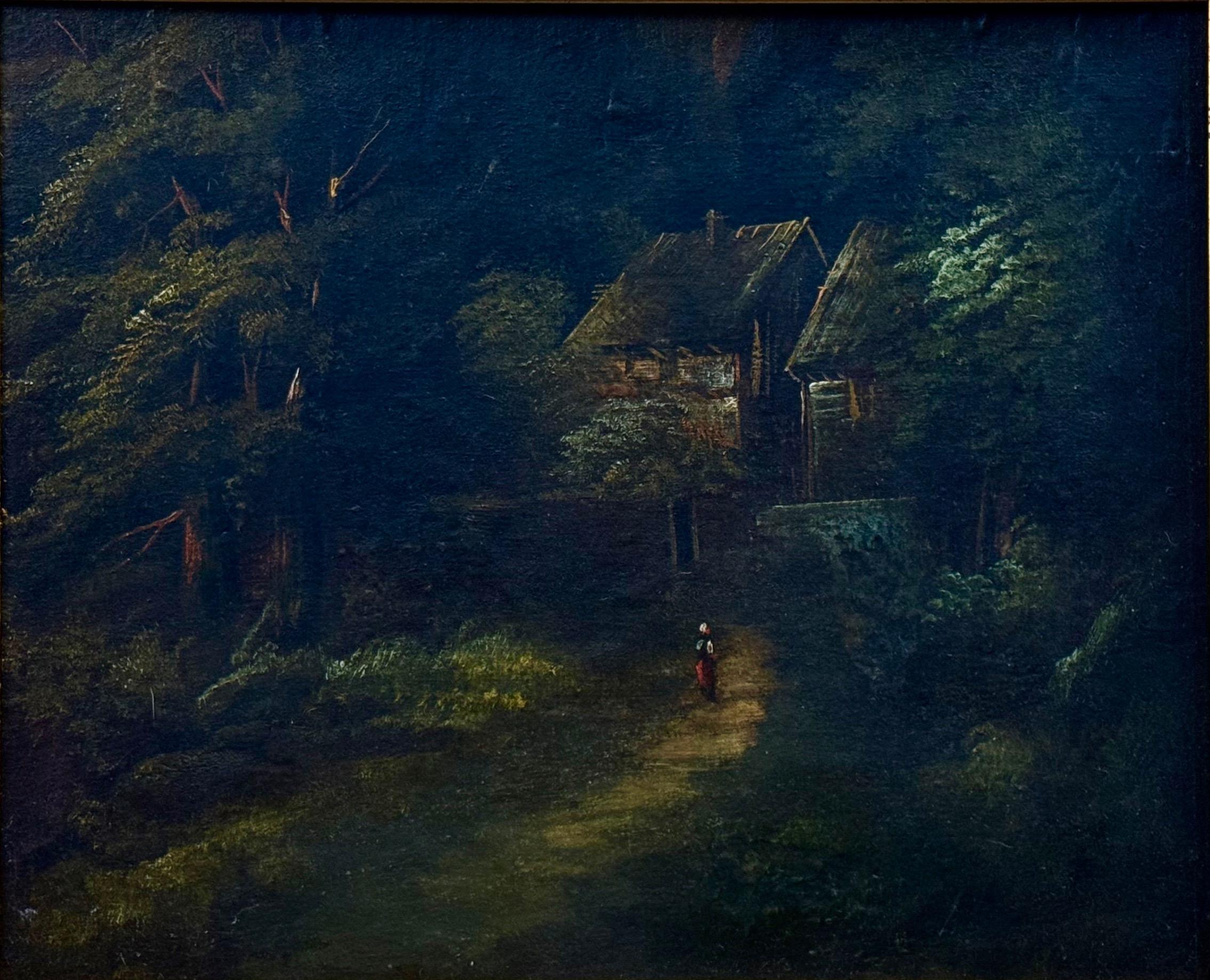 Nieustalony malarz, ''Leśna zagroda nocą''