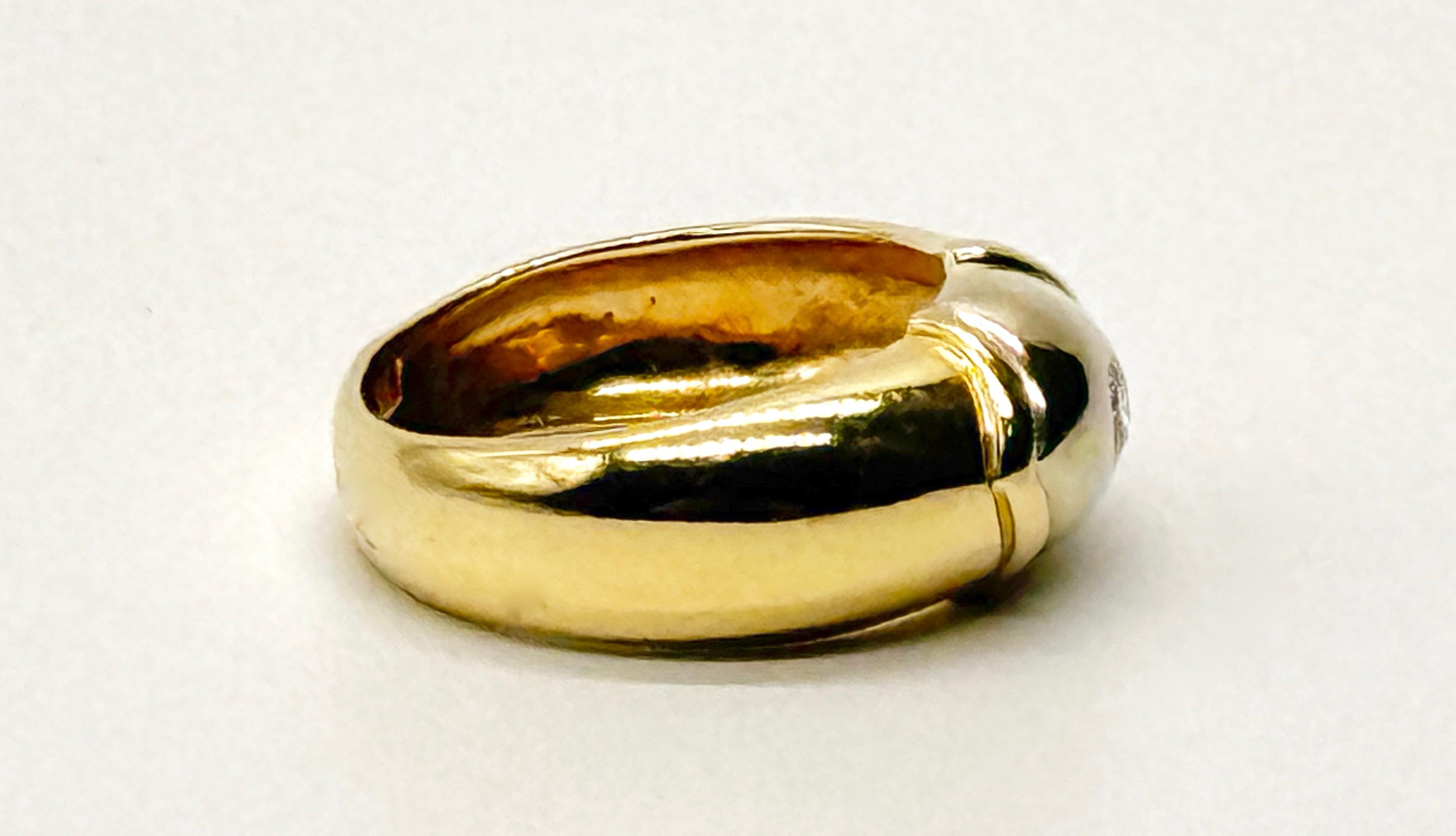 Złoty pierścionek , masa 5,1 g