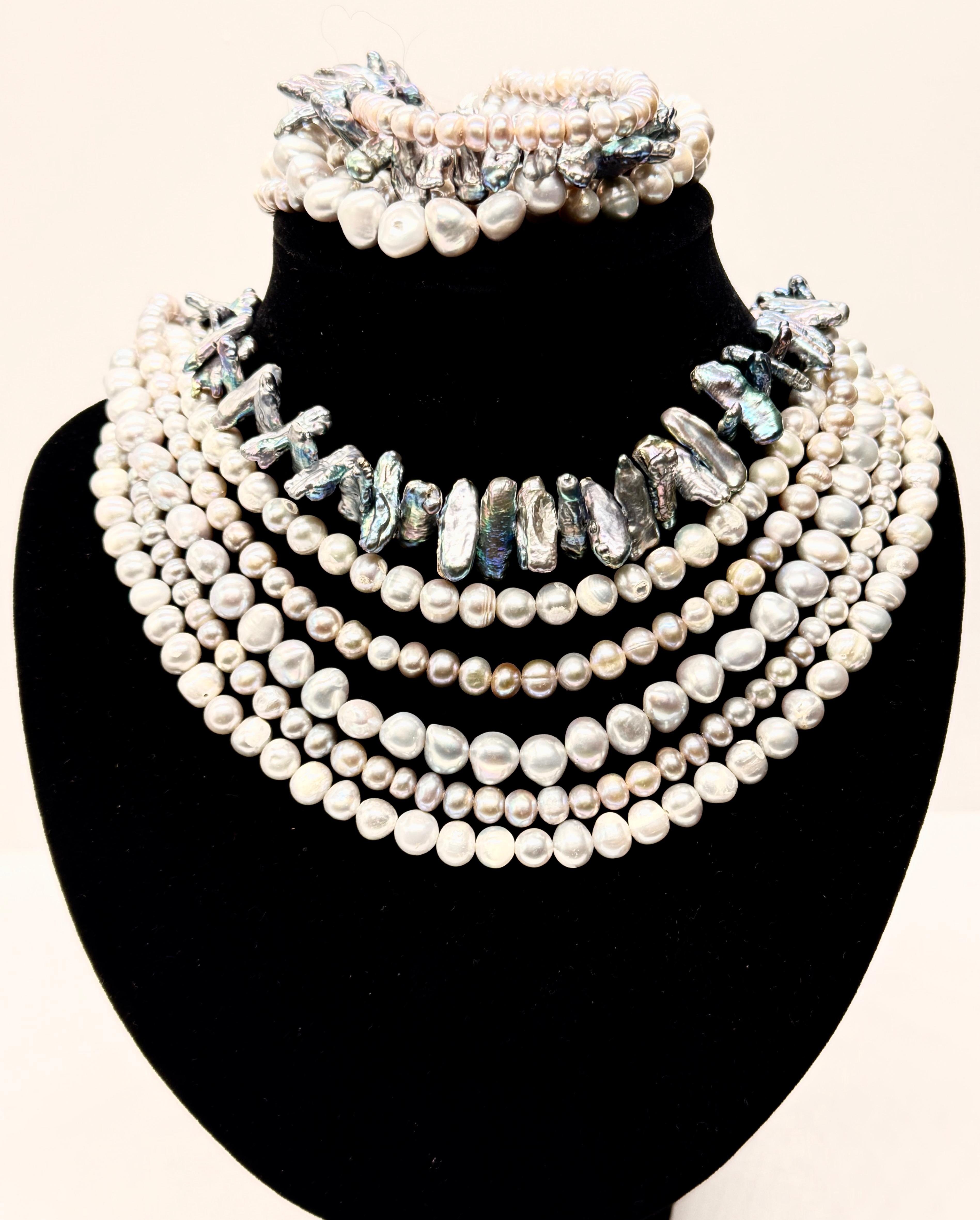 Naszyjnik i bransoleta z pereł