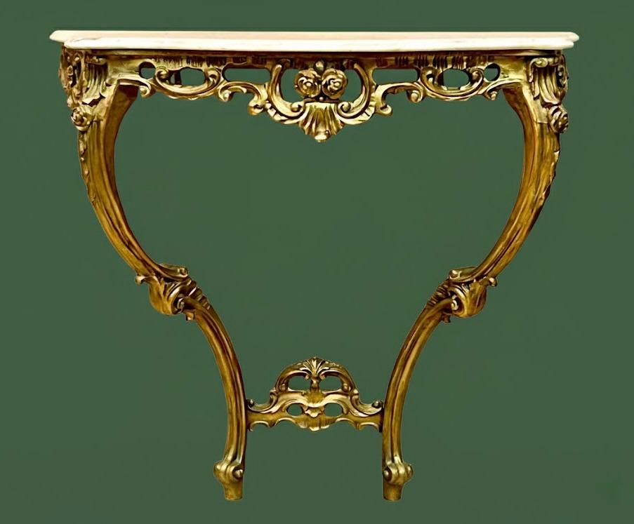 Konsola z marmurowym blatem