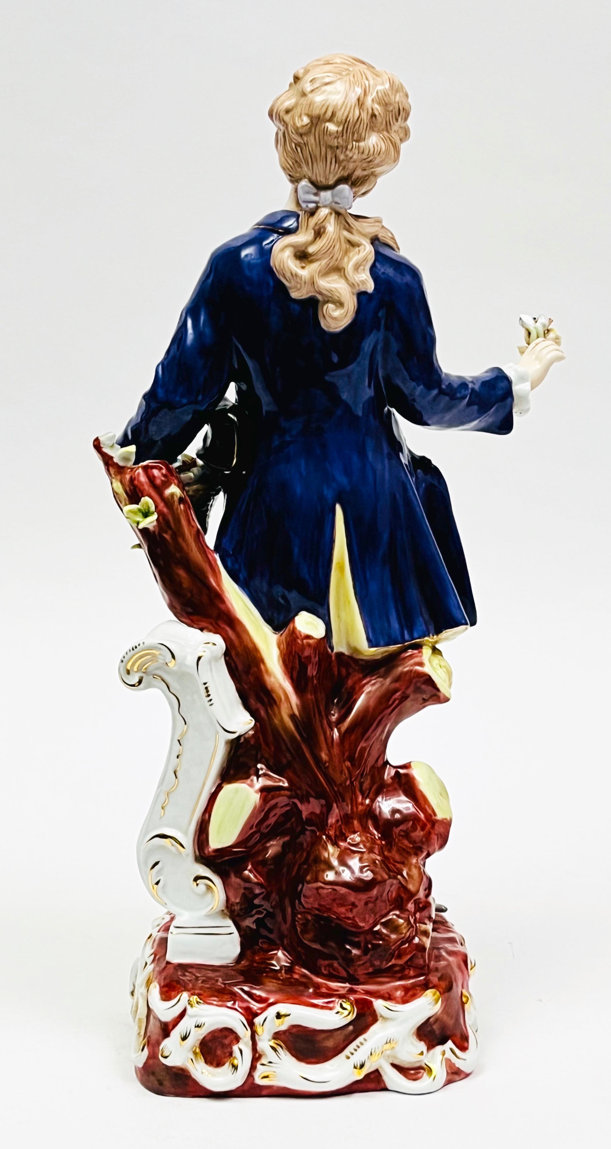 Dekoracyjna para figur ''Panna i kawaler''