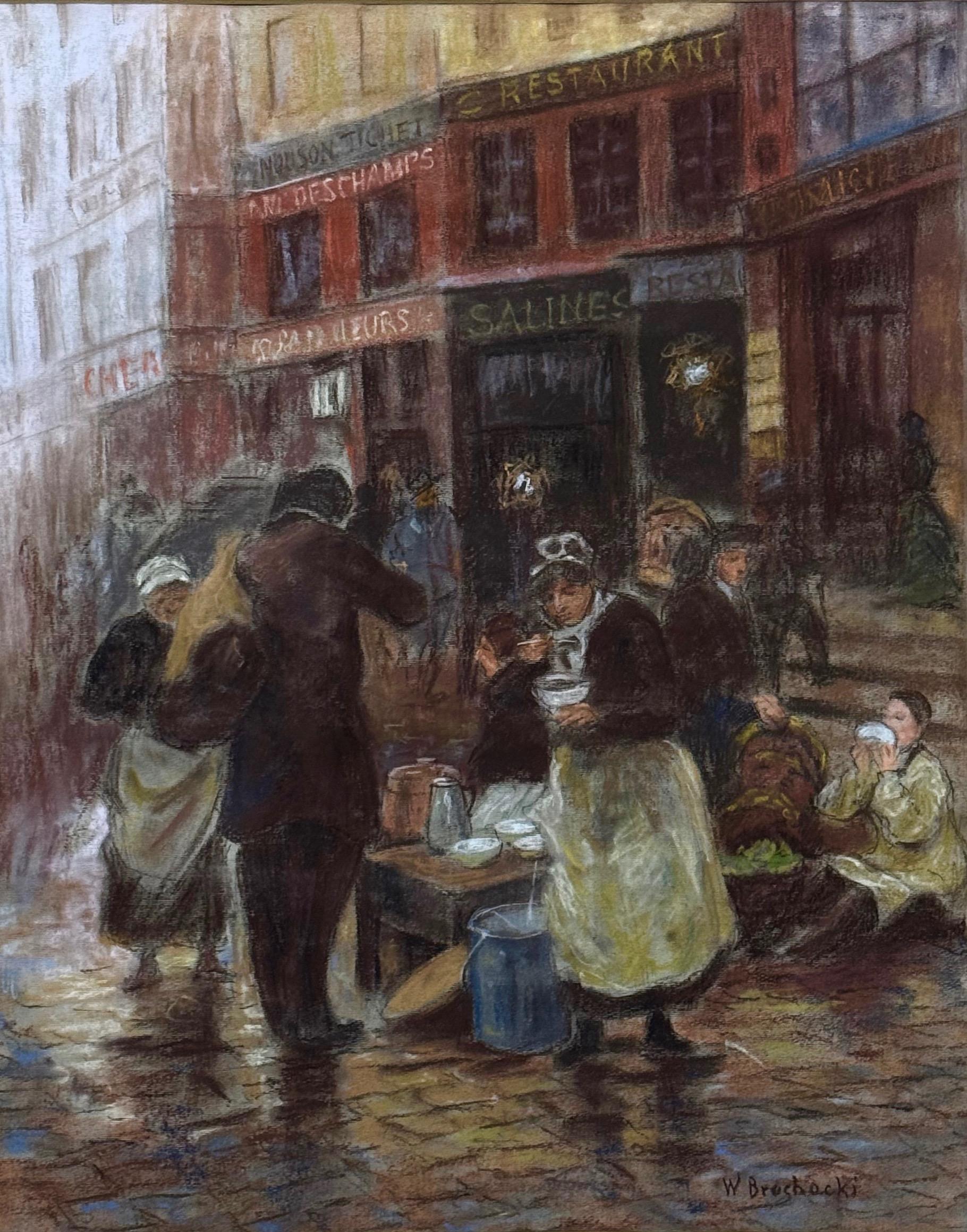 Nieustalony malarz, ''Uliczna stołówka''