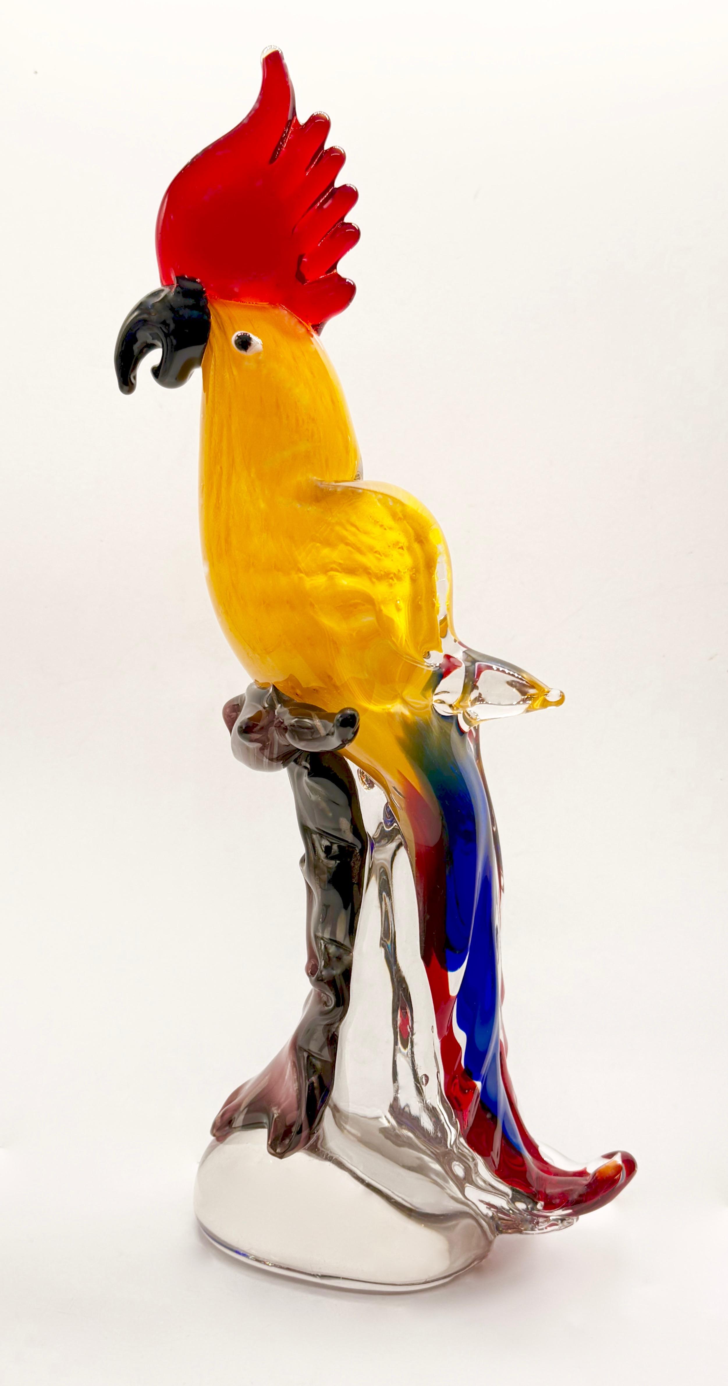 Dekoracyjna pełnoplastyczna figura papugi