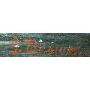 JOHN GEORGE BROWN (1831-1913),Pejzaż z wodospadem