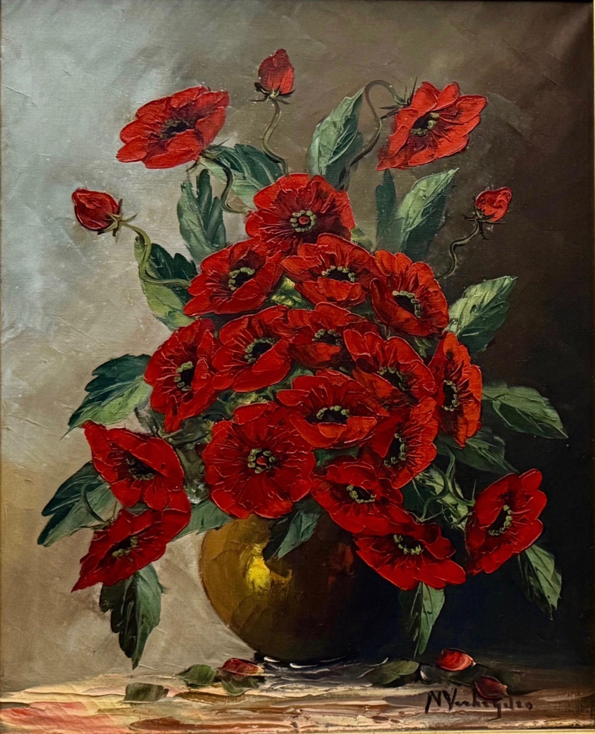 Zestaw 2 obrazów ''Kwiaty w wazonie''