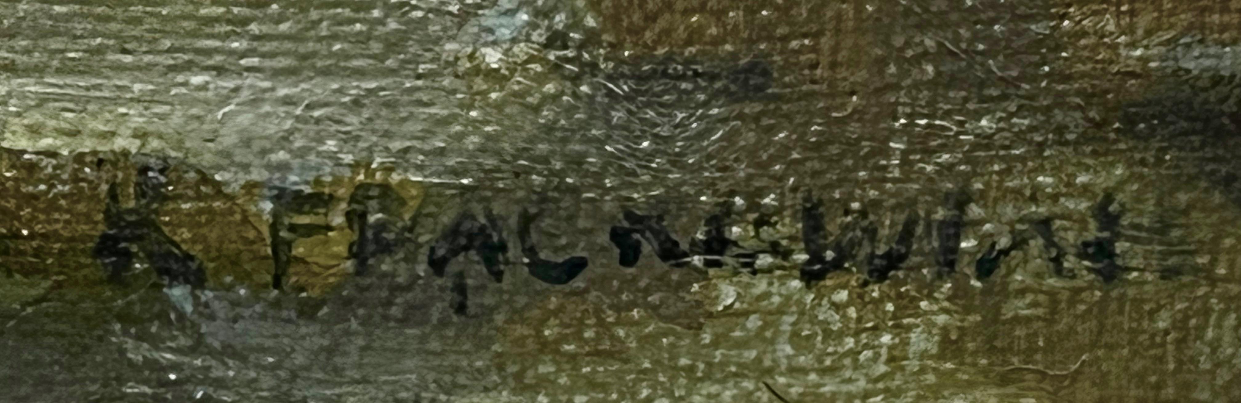 R.Frąckowiak, Pejzaż górski z wodospadem