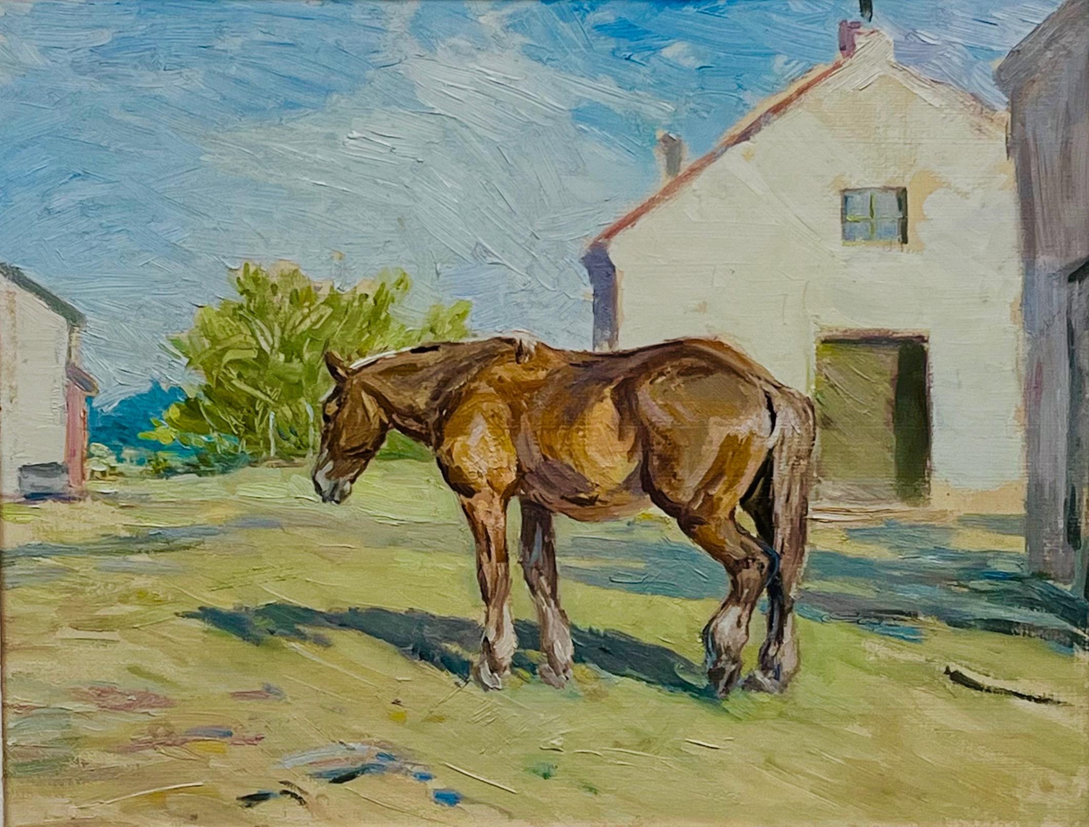Nieustalony malarz "Koń pociągowy''