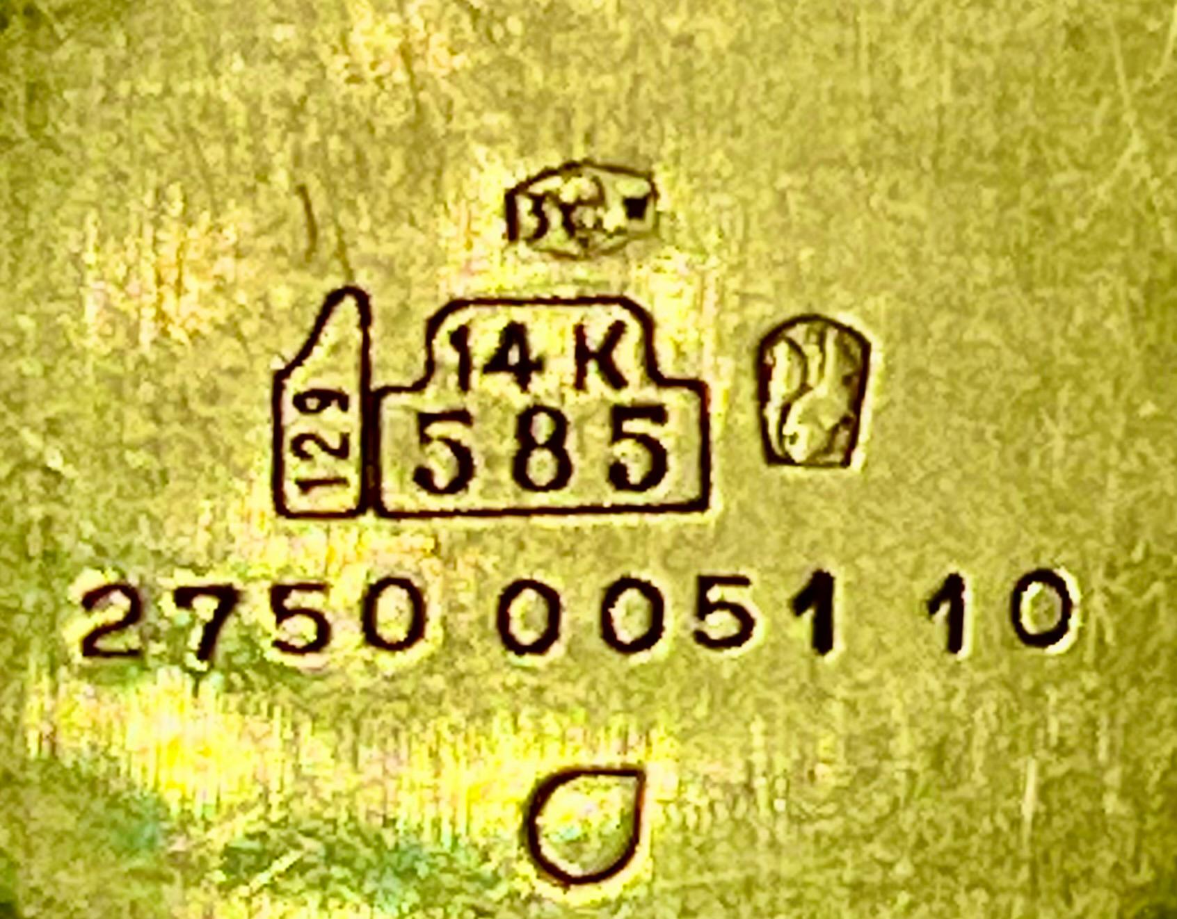 Złoty zegarek Helvetia ze złotą bransoletą , masa łączna 56 g