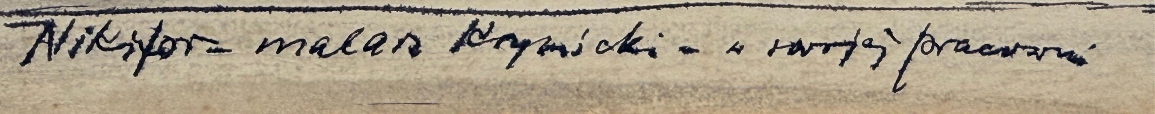 Wacław Skowroński ,''Portret Nikifora''