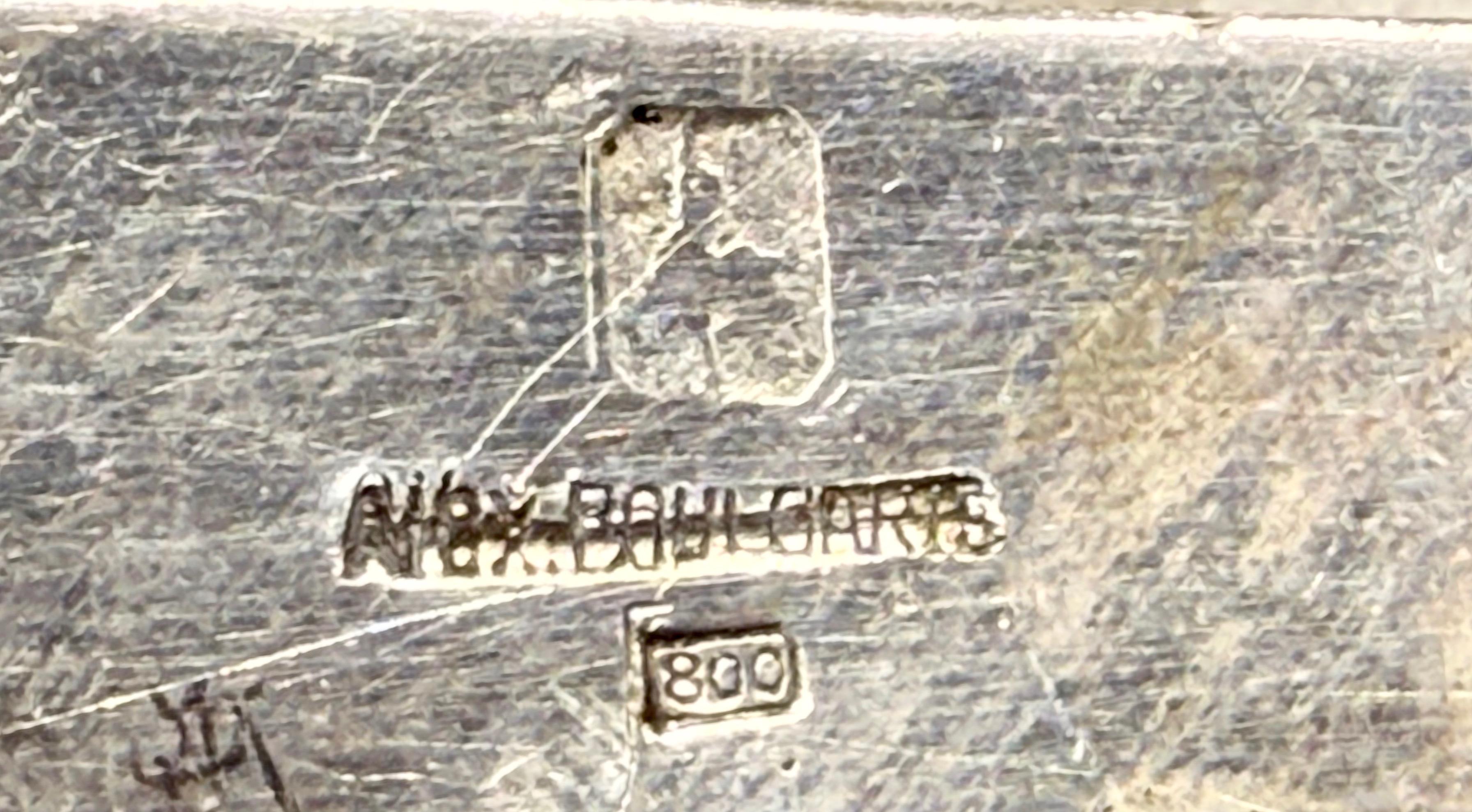 Srebrny złocony dzban, masa 520 g