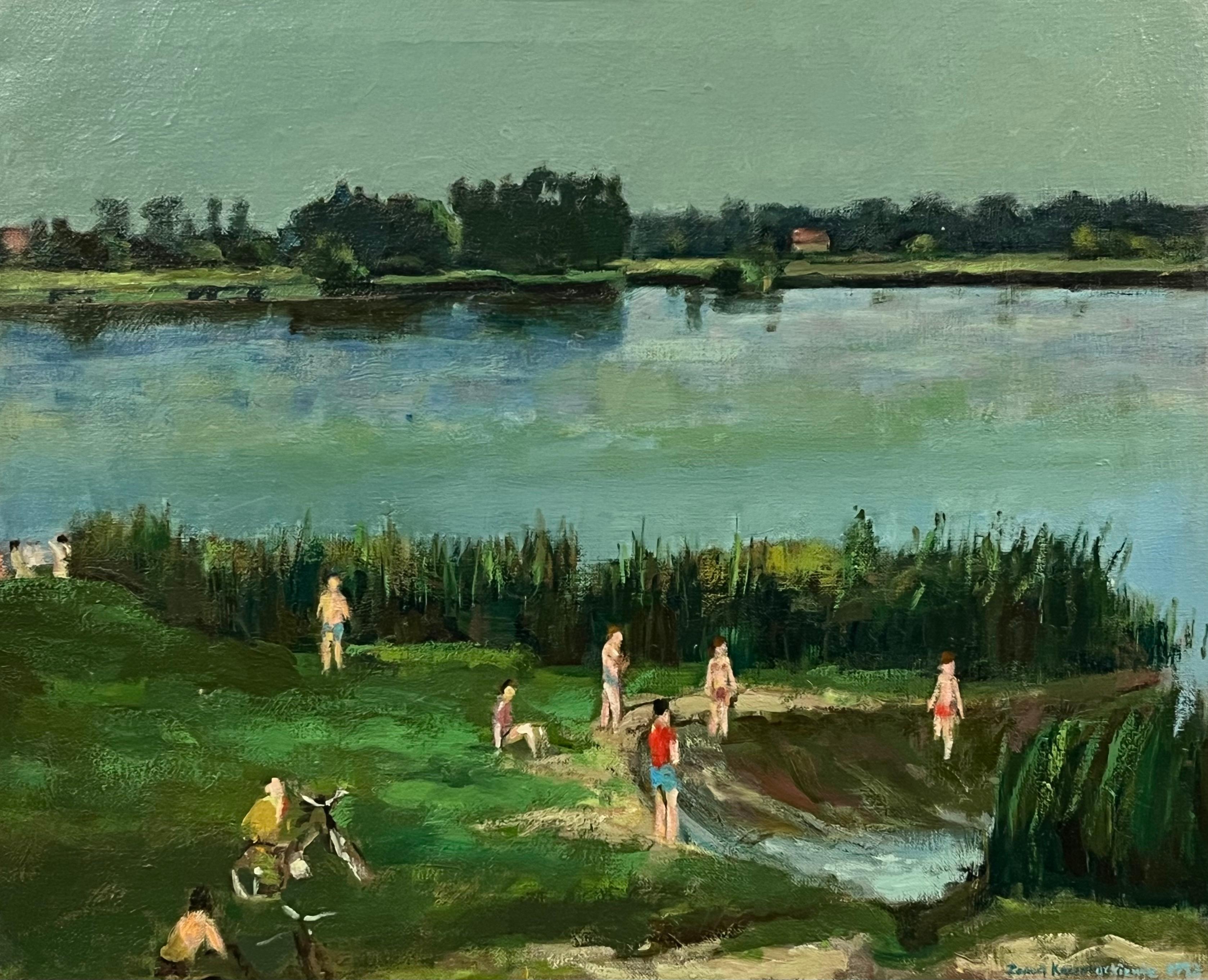 Zenon Kaczmarkiewicz (1926-1993),''Upalny dzień u brzegu jeziora''