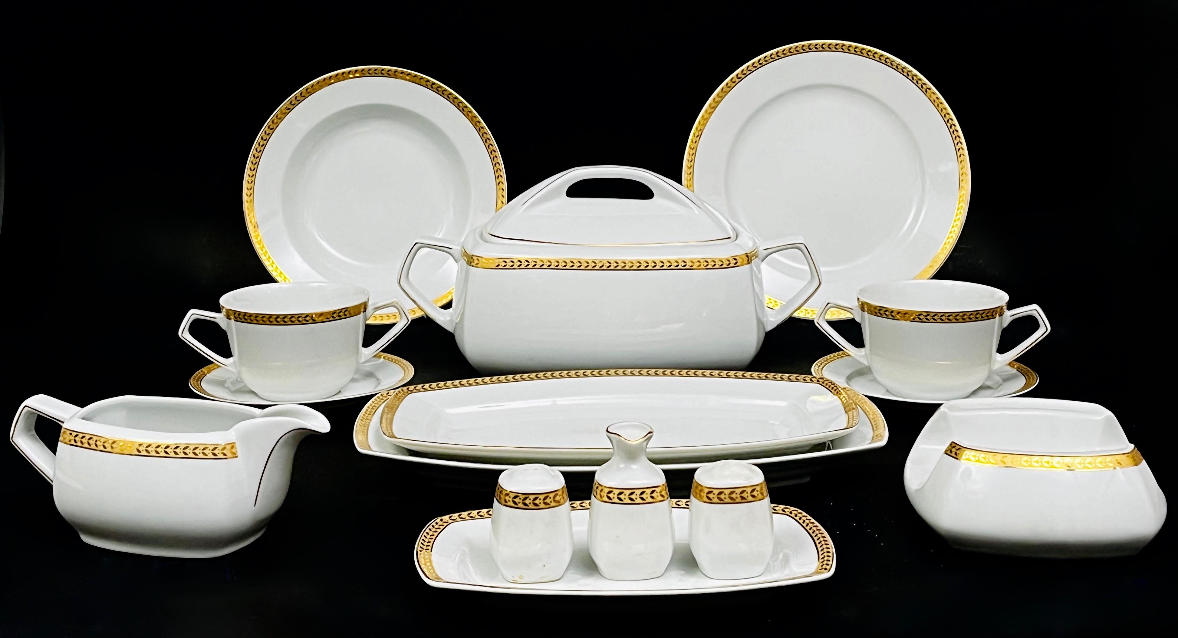 Serwis obiadowy dla 6 osób -40 sztuk,Ćmielów