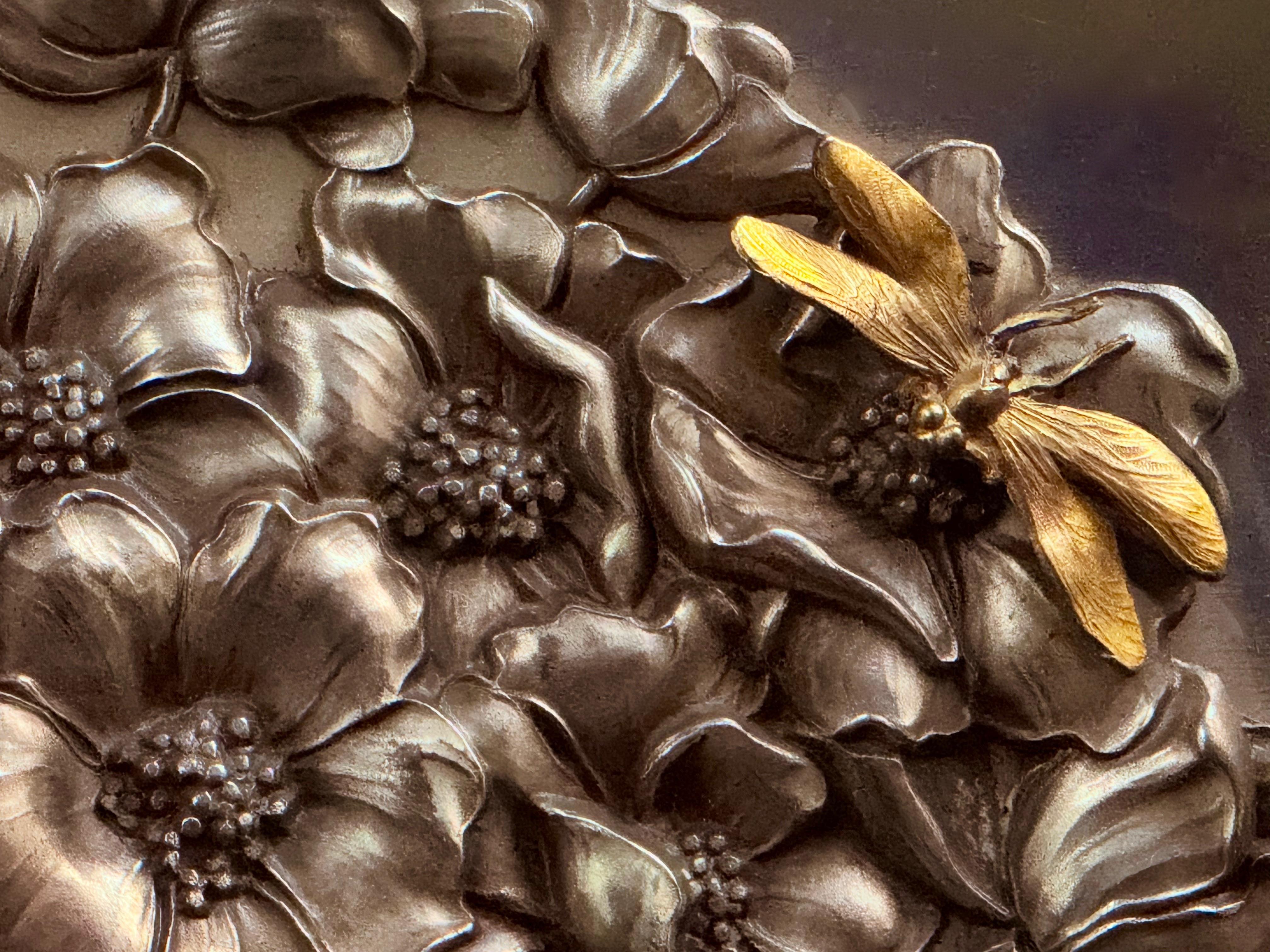 Georg Bommer(1881-1940),''Bukiet kwiatów z motylem''