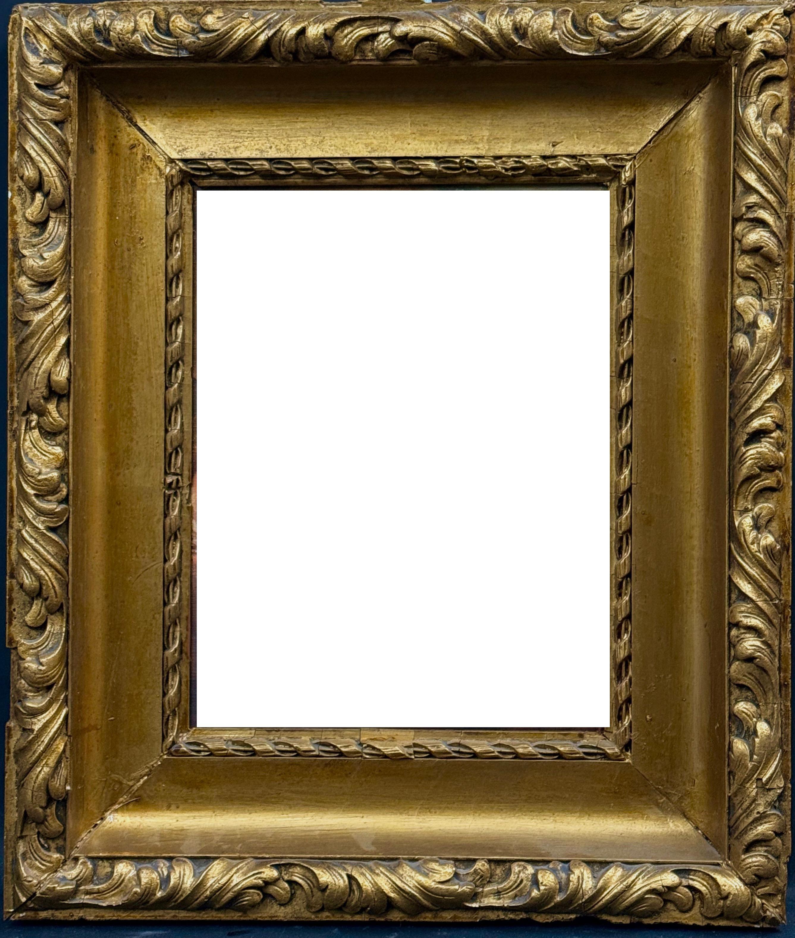 Ozdobna rama z portretem brodatego mężczyzny