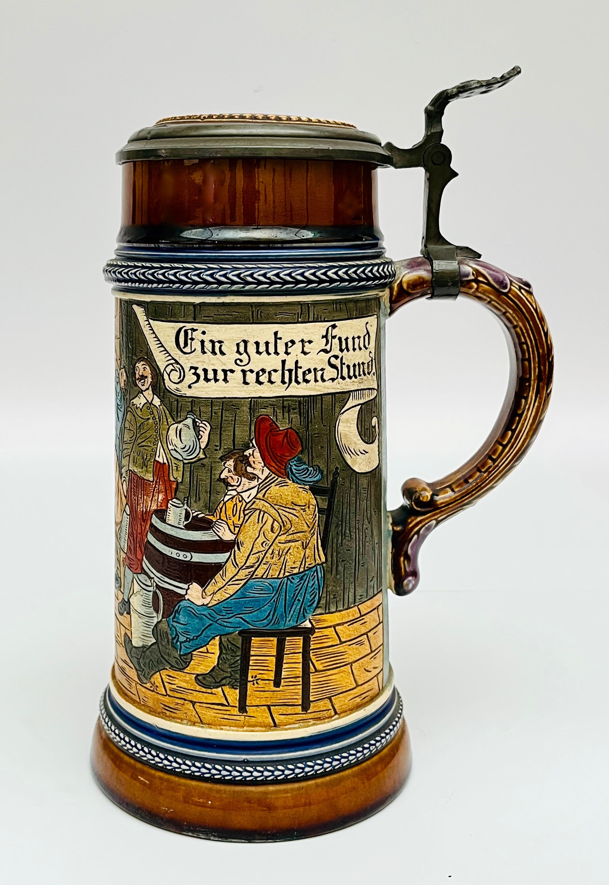 Dekoracyjny zestaw 3 kufli z nakrywami