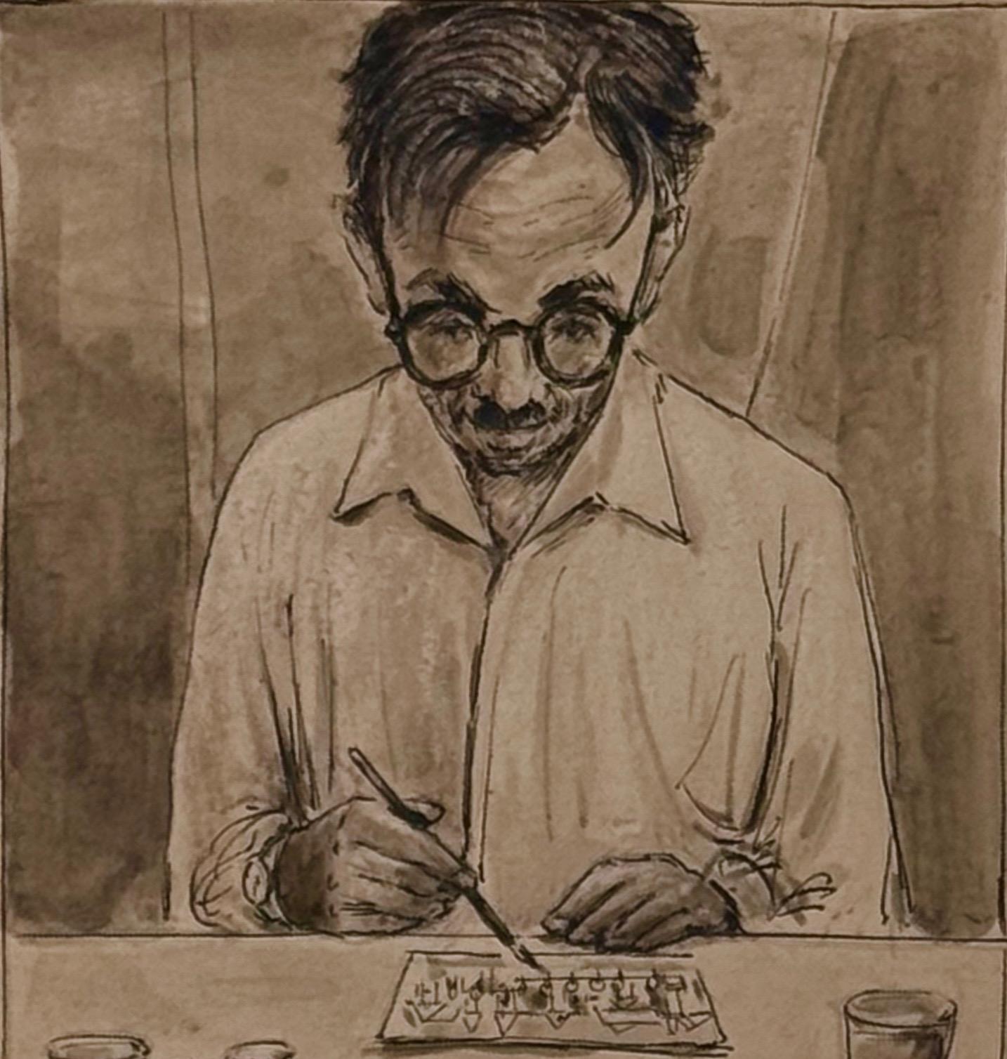 Wacław Skowroński ,''Portret Nikifora''