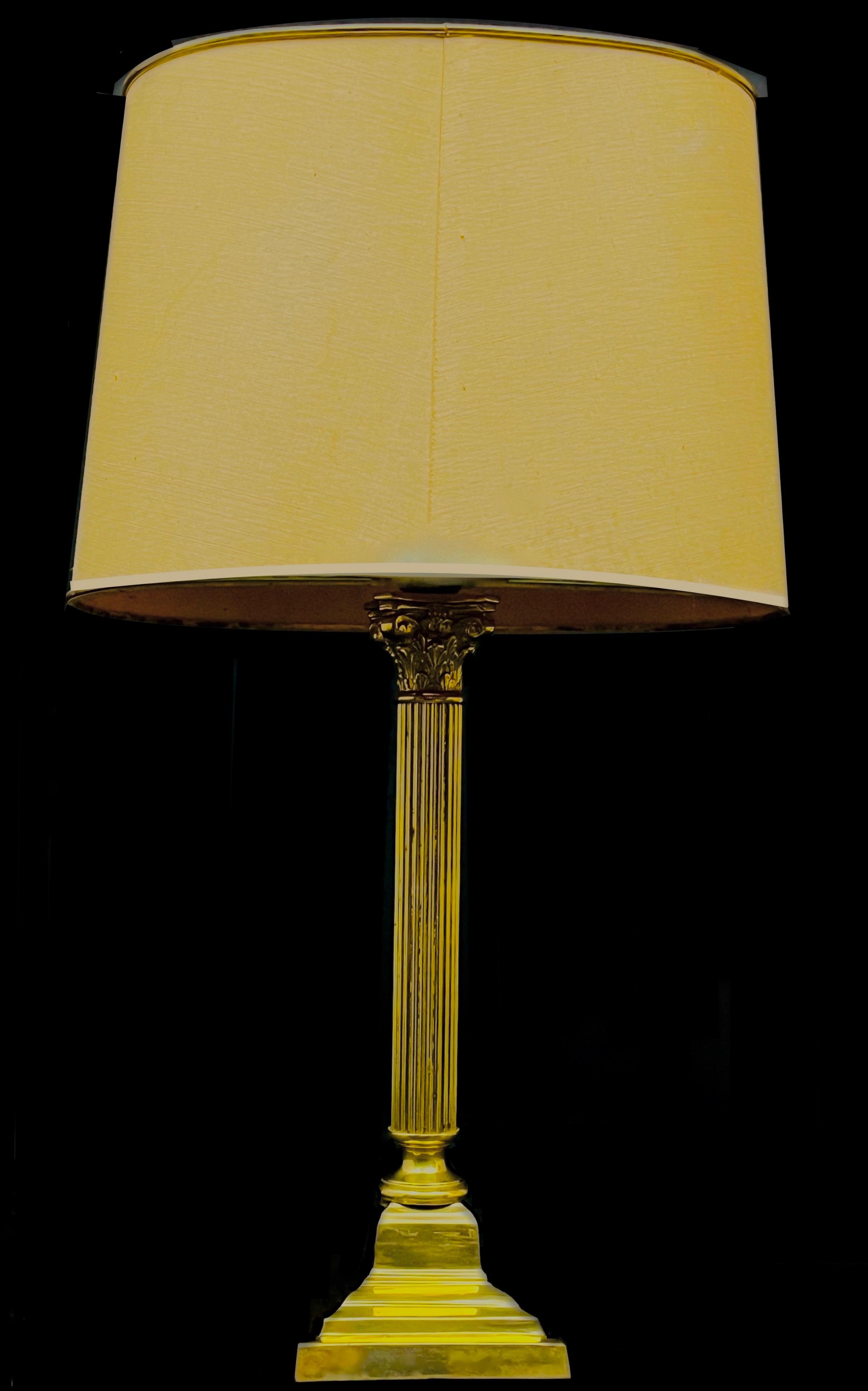 Lampa salonowa z abażurem
