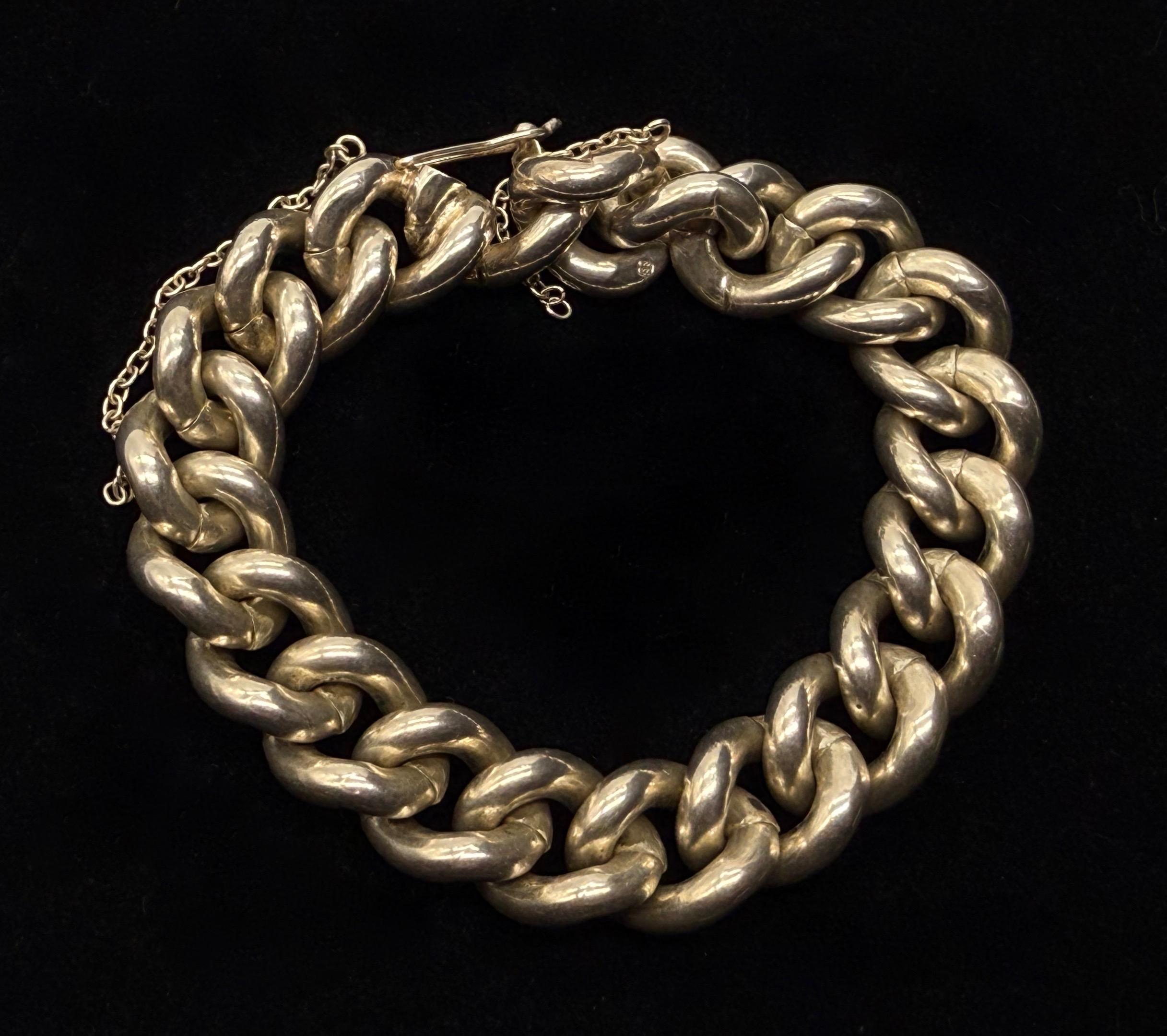 Srebrna bransoleta Warmet masa 114 g