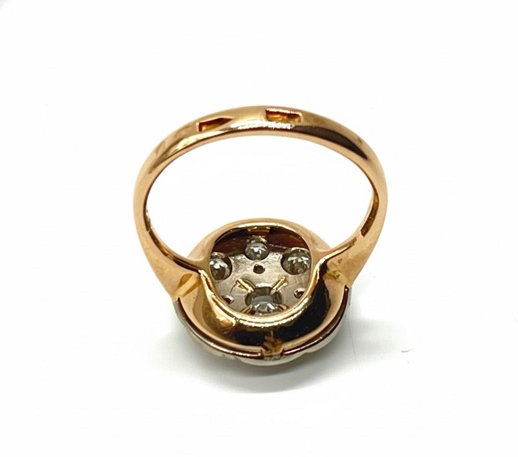 Złoty pierścionek z diamentami 1,02 ct , masa 6,95 g