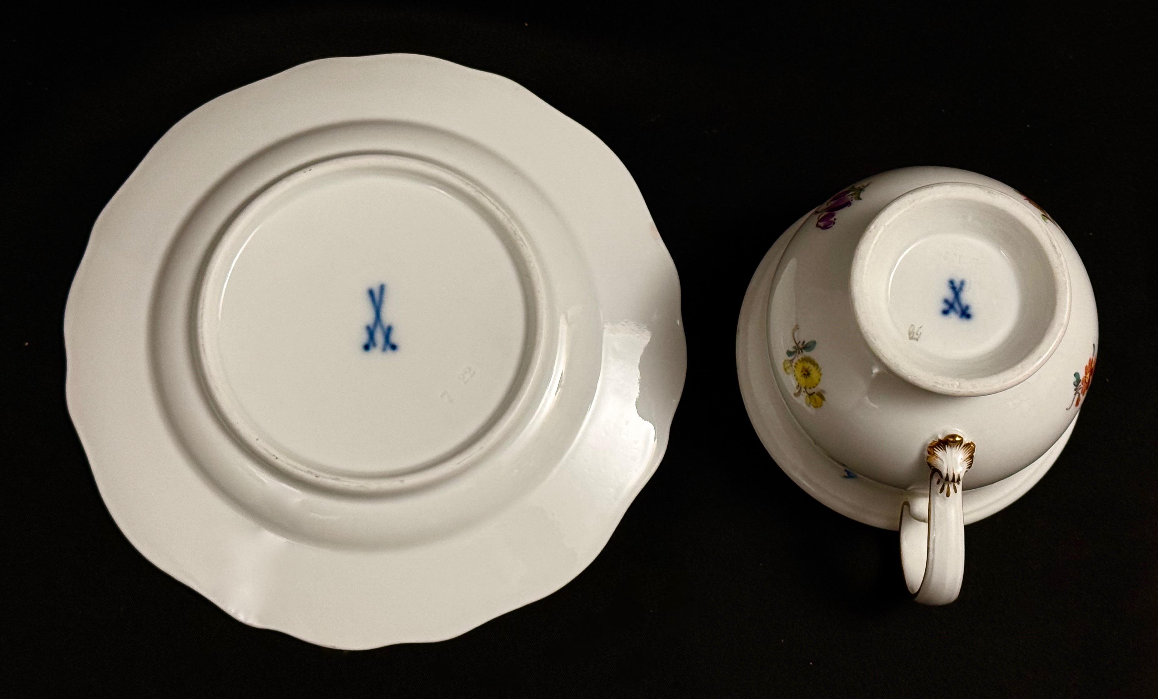 Porcelanowy zestaw- 2 sztuki, Miśnia