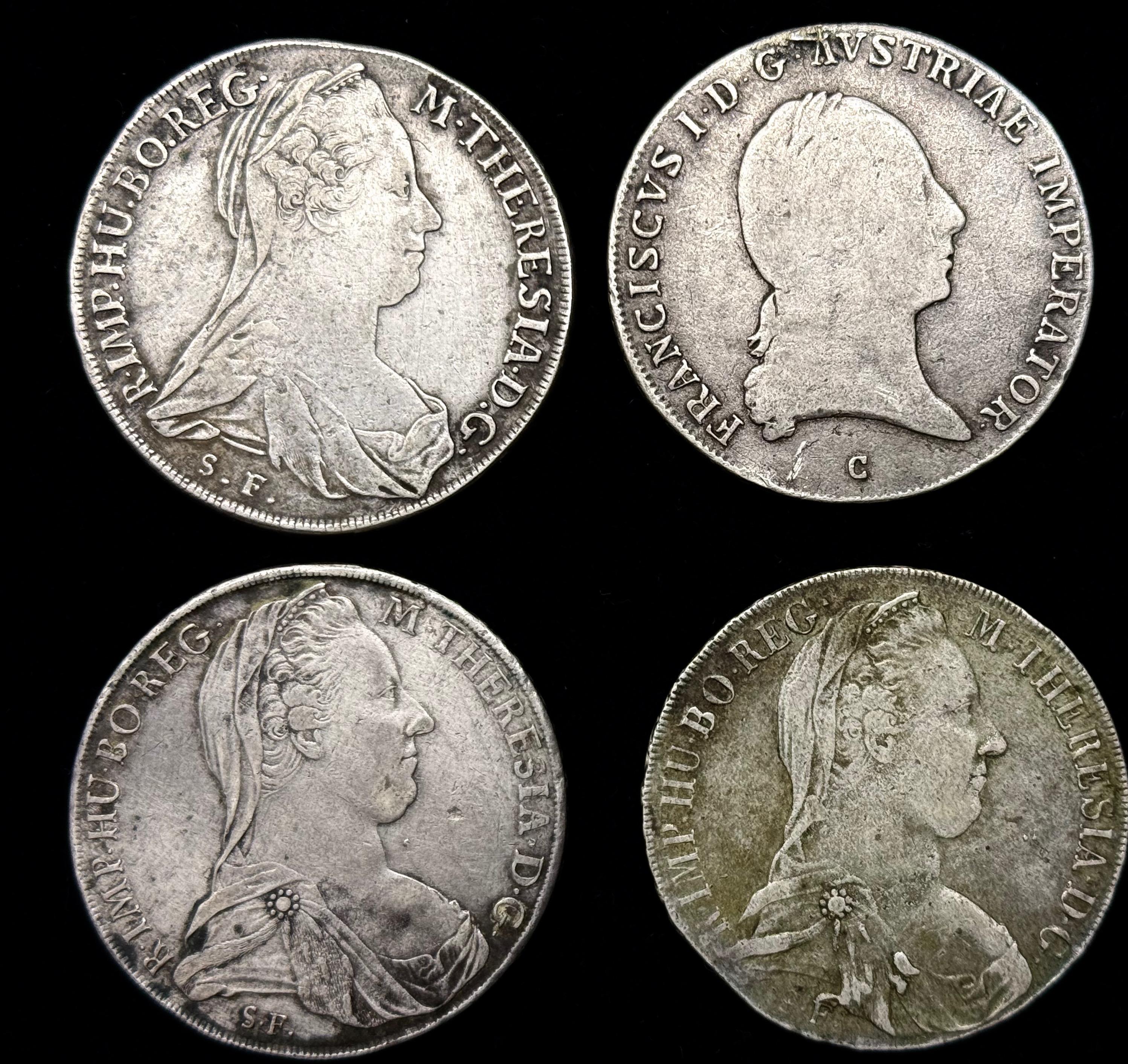 Srebrne monety -4 sztuki