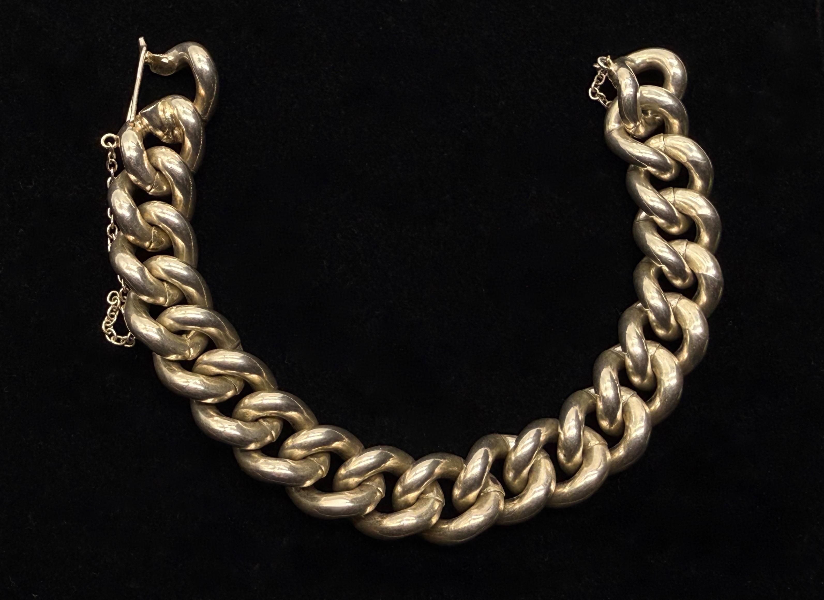 Srebrna bransoleta Warmet masa 114 g