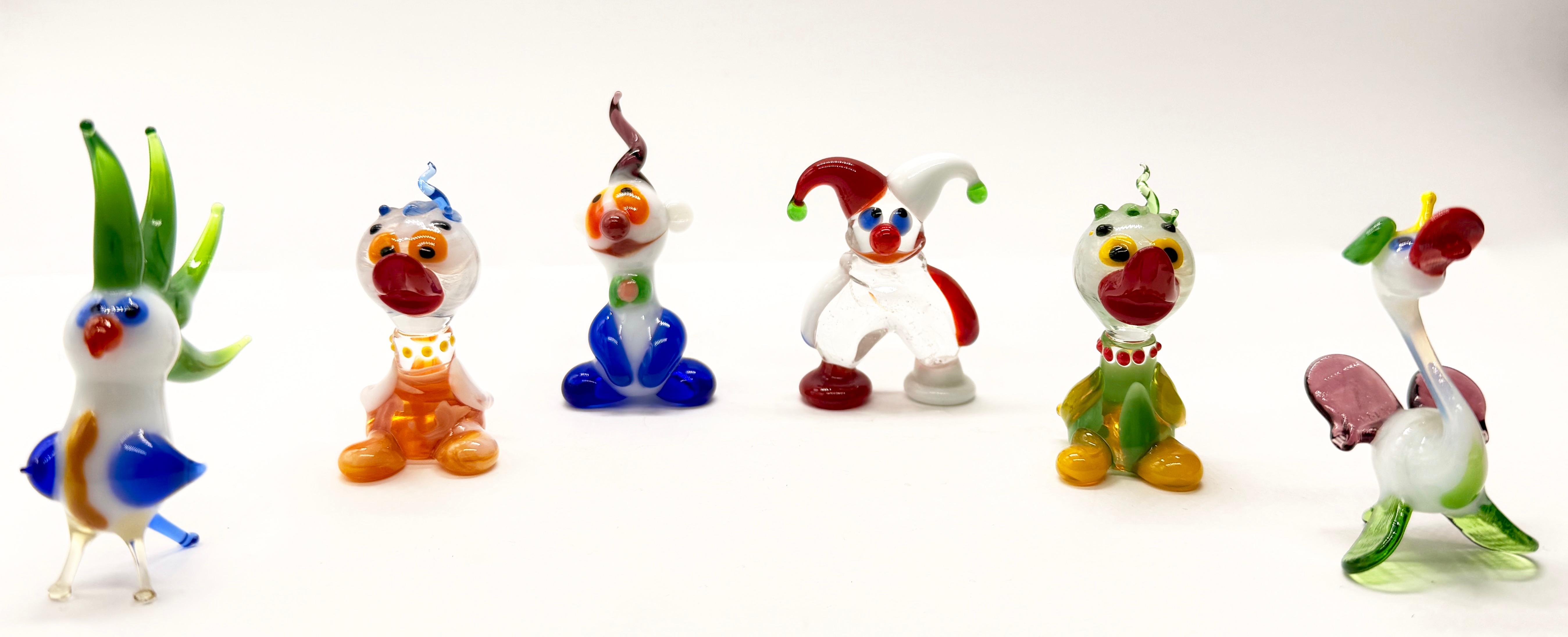 Zestaw szklanych miniatur-6 sztuk