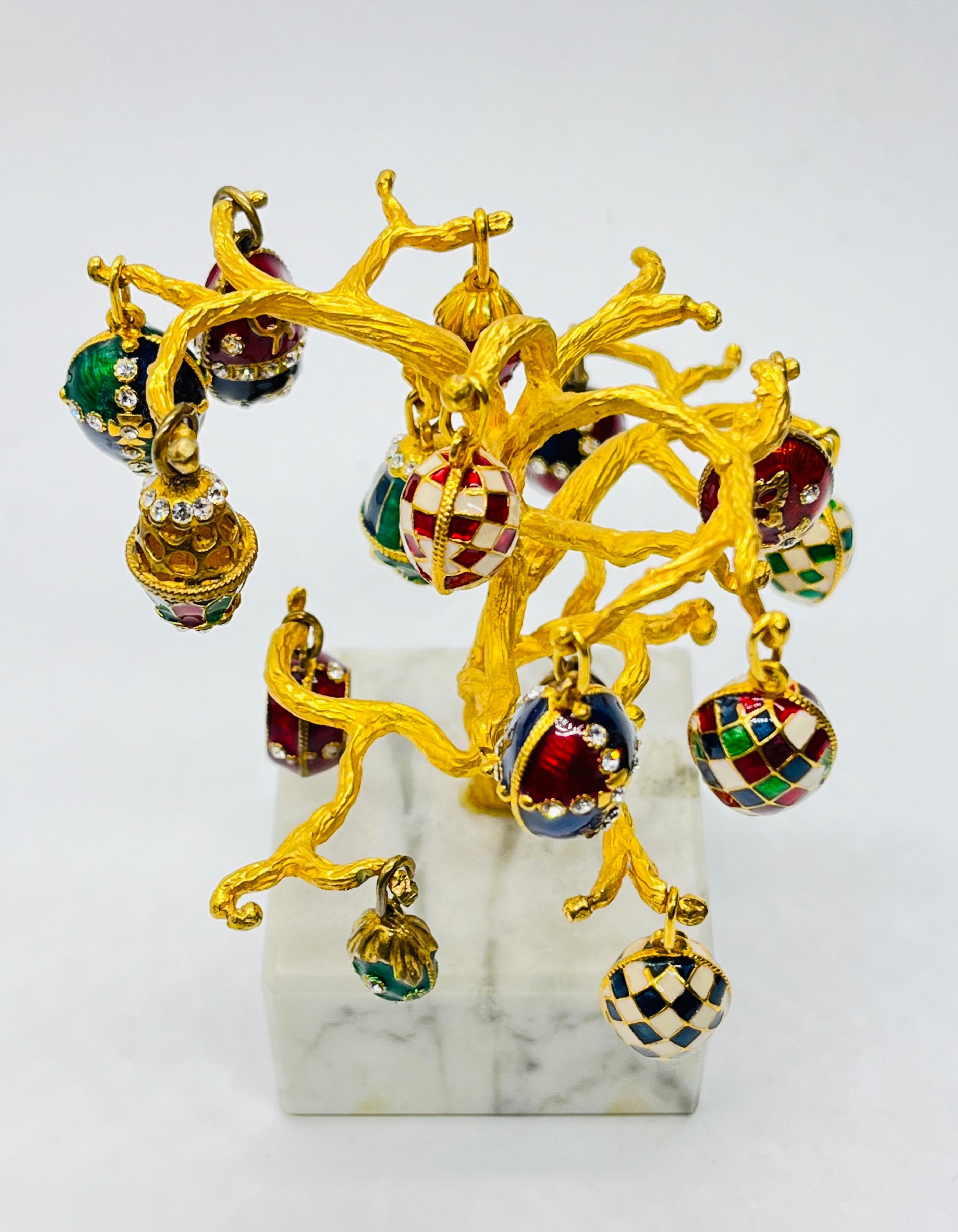 Drzewko z jajkami w stylu Faberge-15 sztuk 