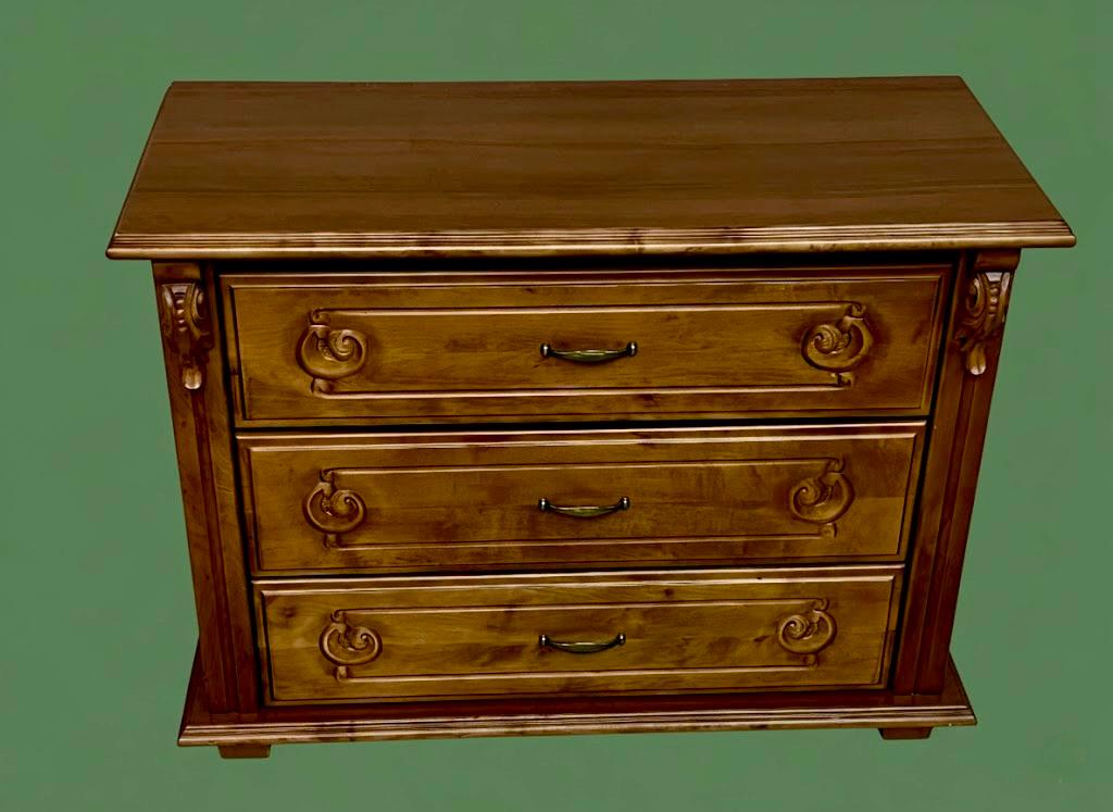 Dekoracyjna komoda z trzema szufladami