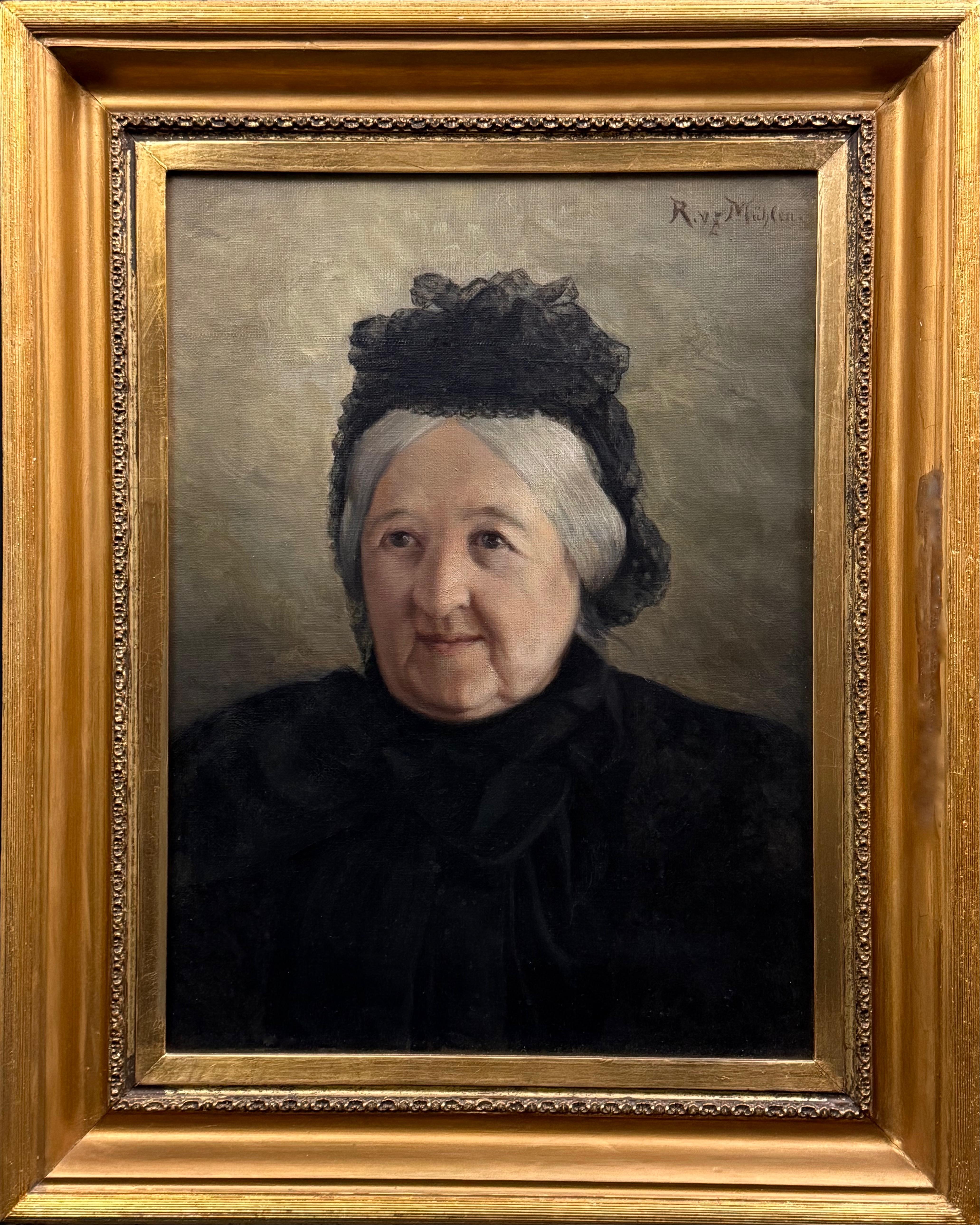 Rudolf Julius von zur Mühlen(1845-1913),''Portret baronowej Henriette Elisabeth Juliane von Stackelberg''