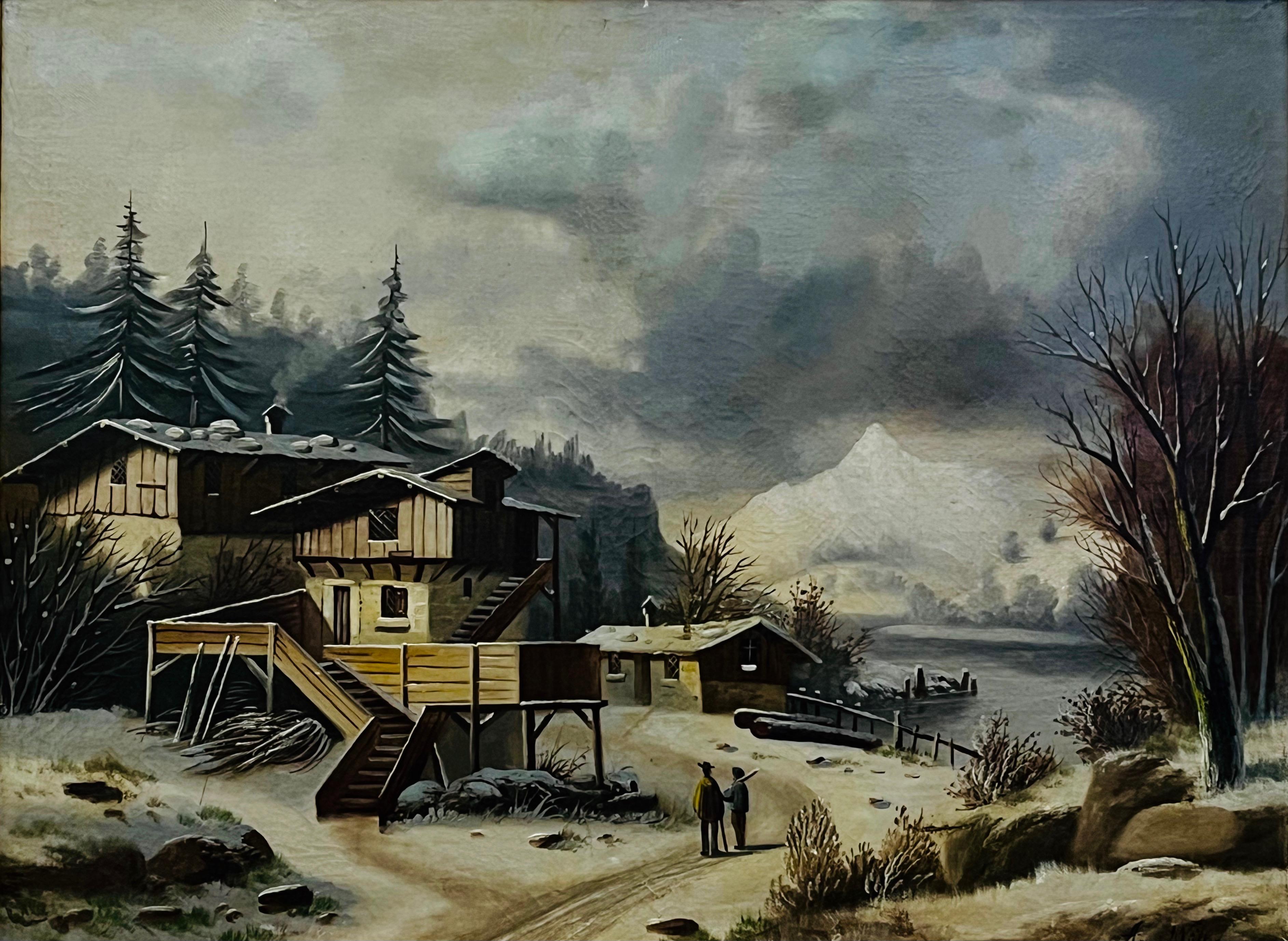 A.Müller , ''Zima w górach''