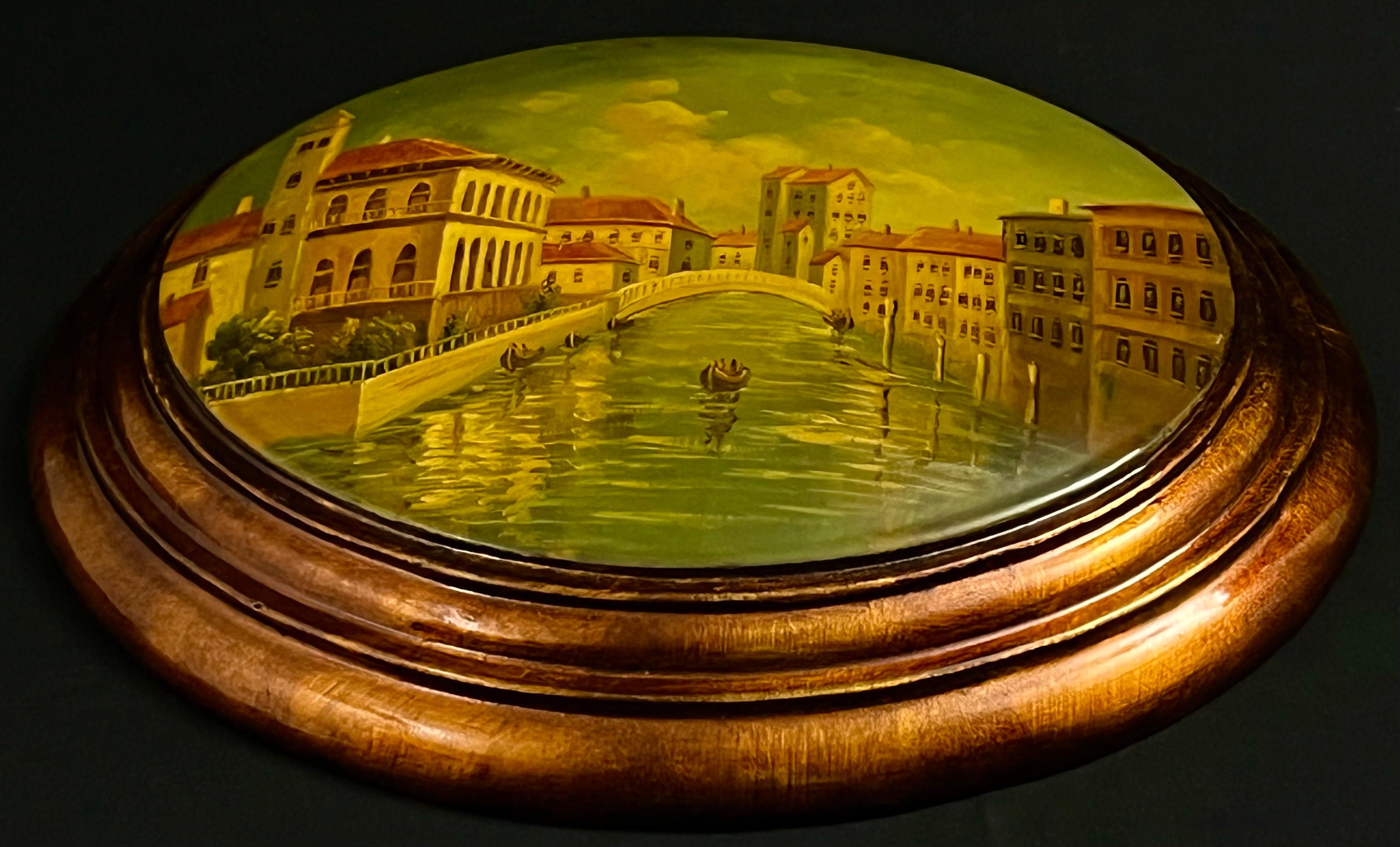 Zestaw 2 obrazów w owalnych ramach