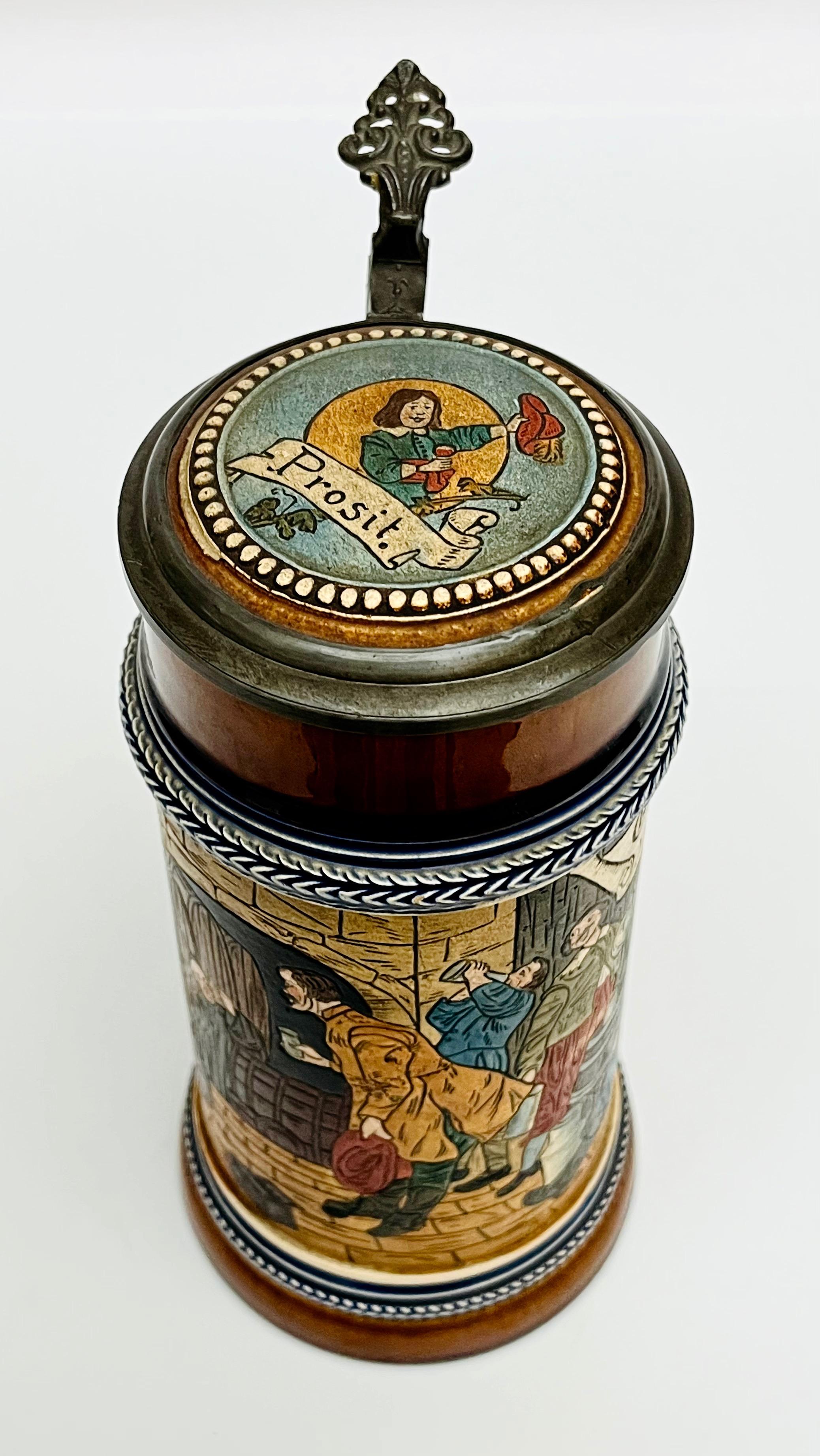 Dekoracyjny zestaw 3 kufli z nakrywami