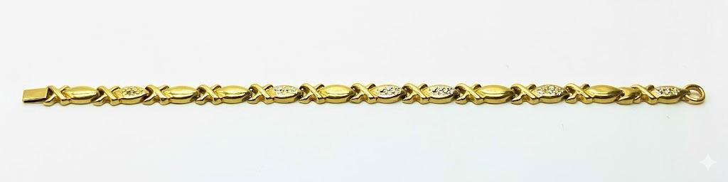 Złota bransoleta , masa 5 g