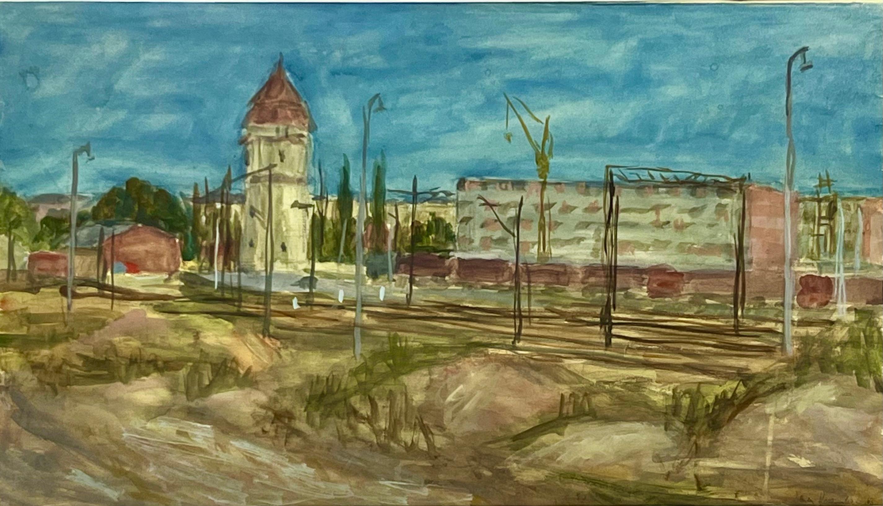 Zenon Kaczmarkiewicz (1926-1993),''Tory kolejowe Poznań- Wilda''