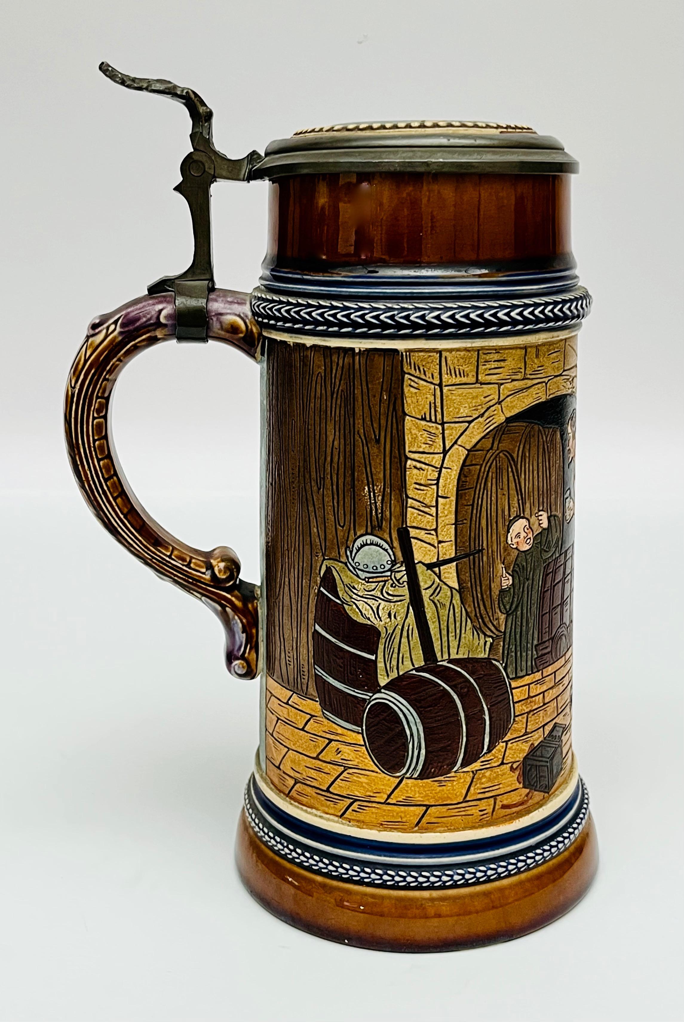 Dekoracyjny zestaw 3 kufli z nakrywami