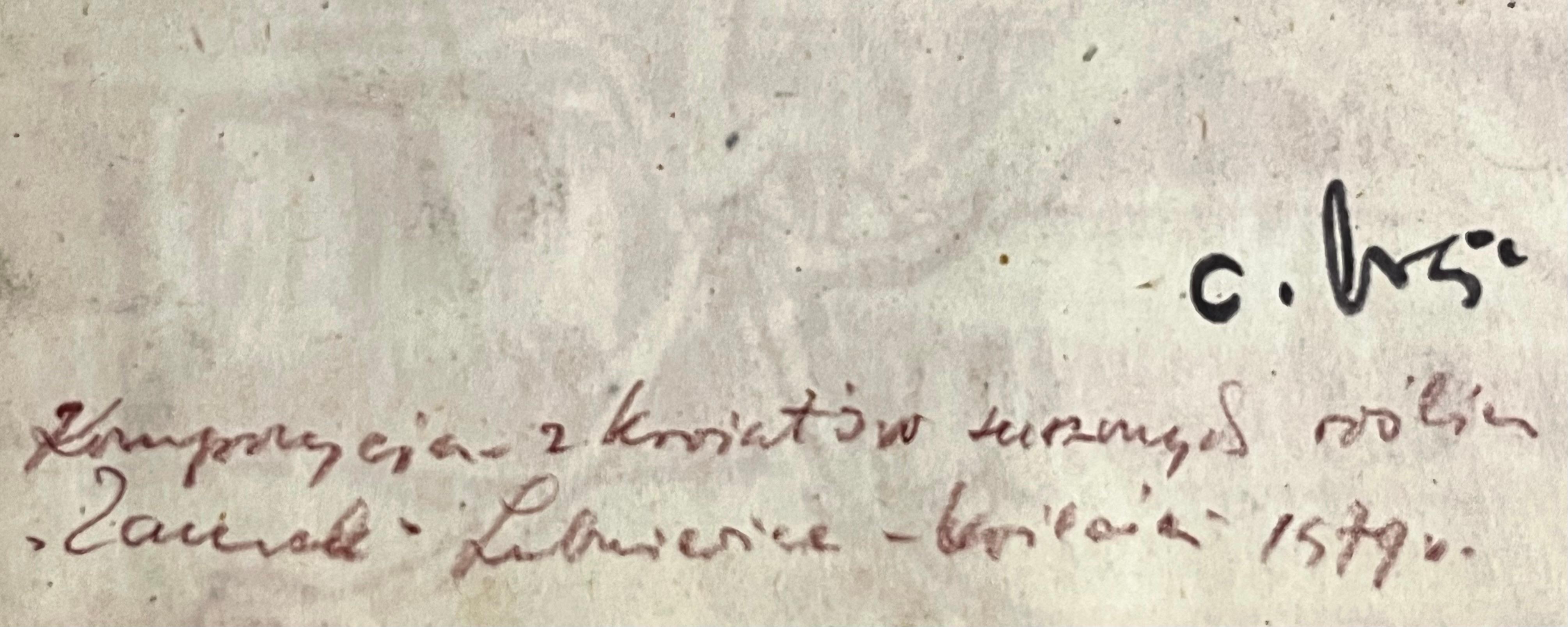 Wacław Skowroński,''Kompozycja z kwiatów suszonych roślin''