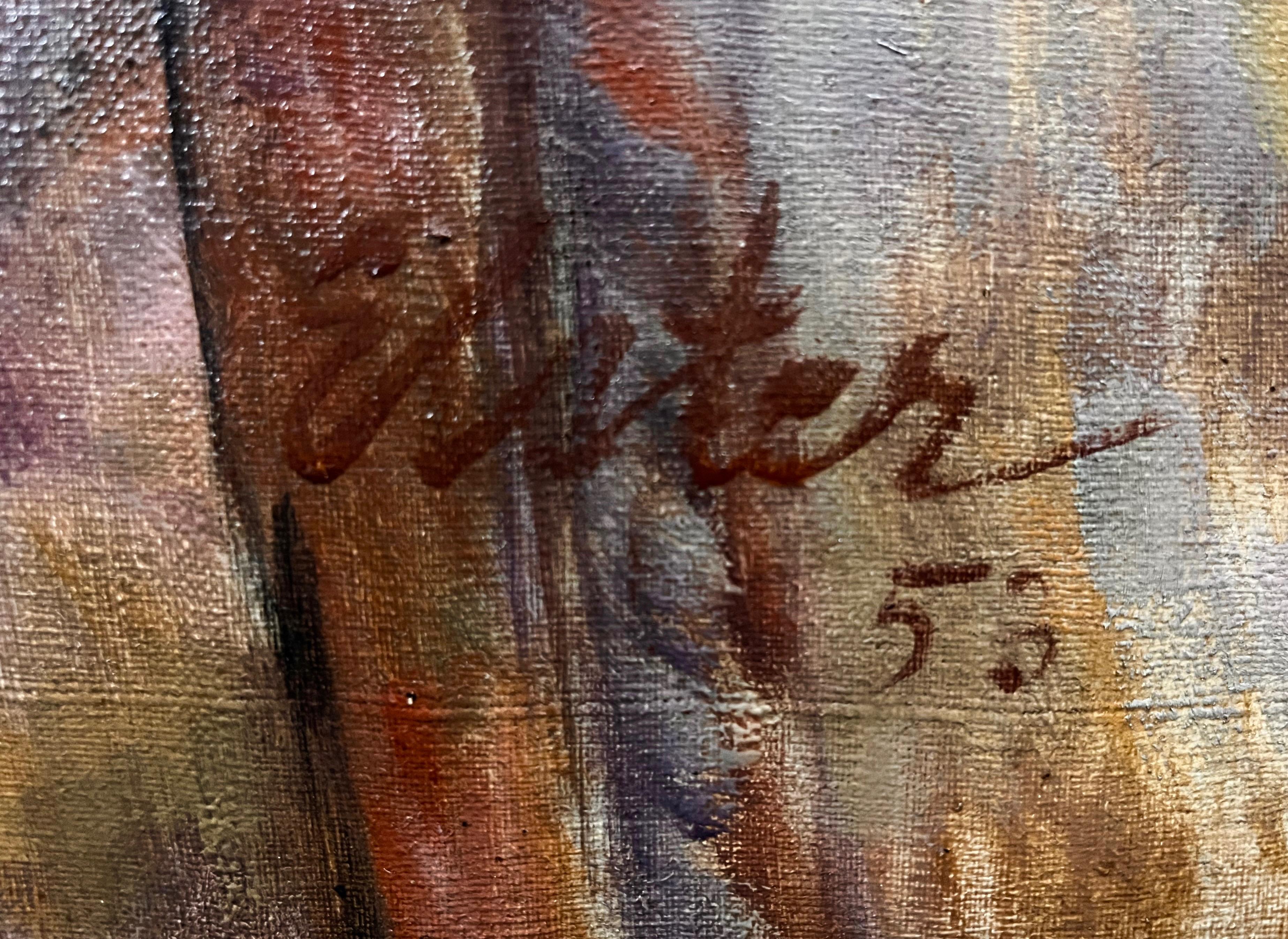 Erwin Elster(1887-1977),''Portret kobiety z książką-W.Stabrowskiej ''