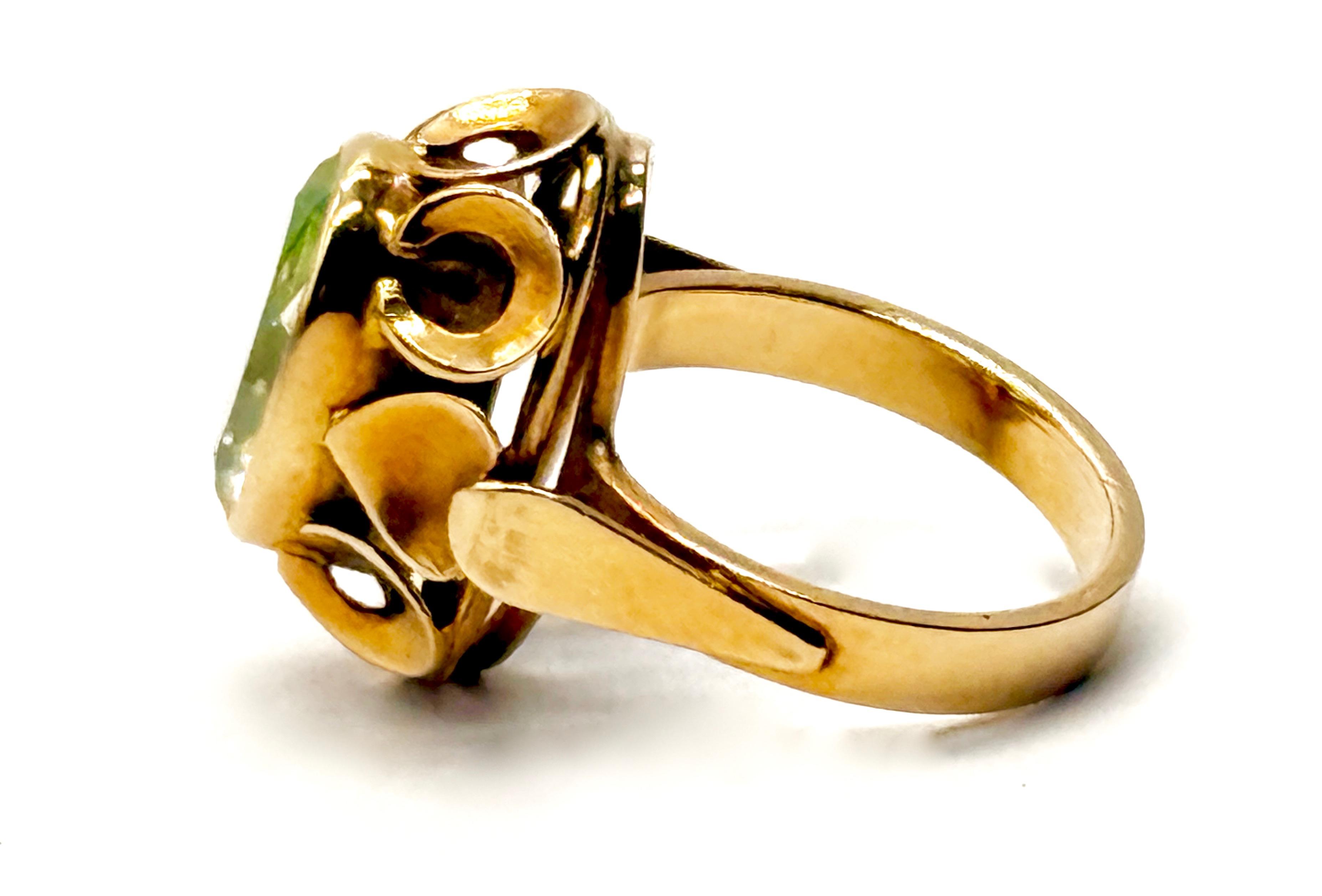 Złoty pierścionek , masa 8 g